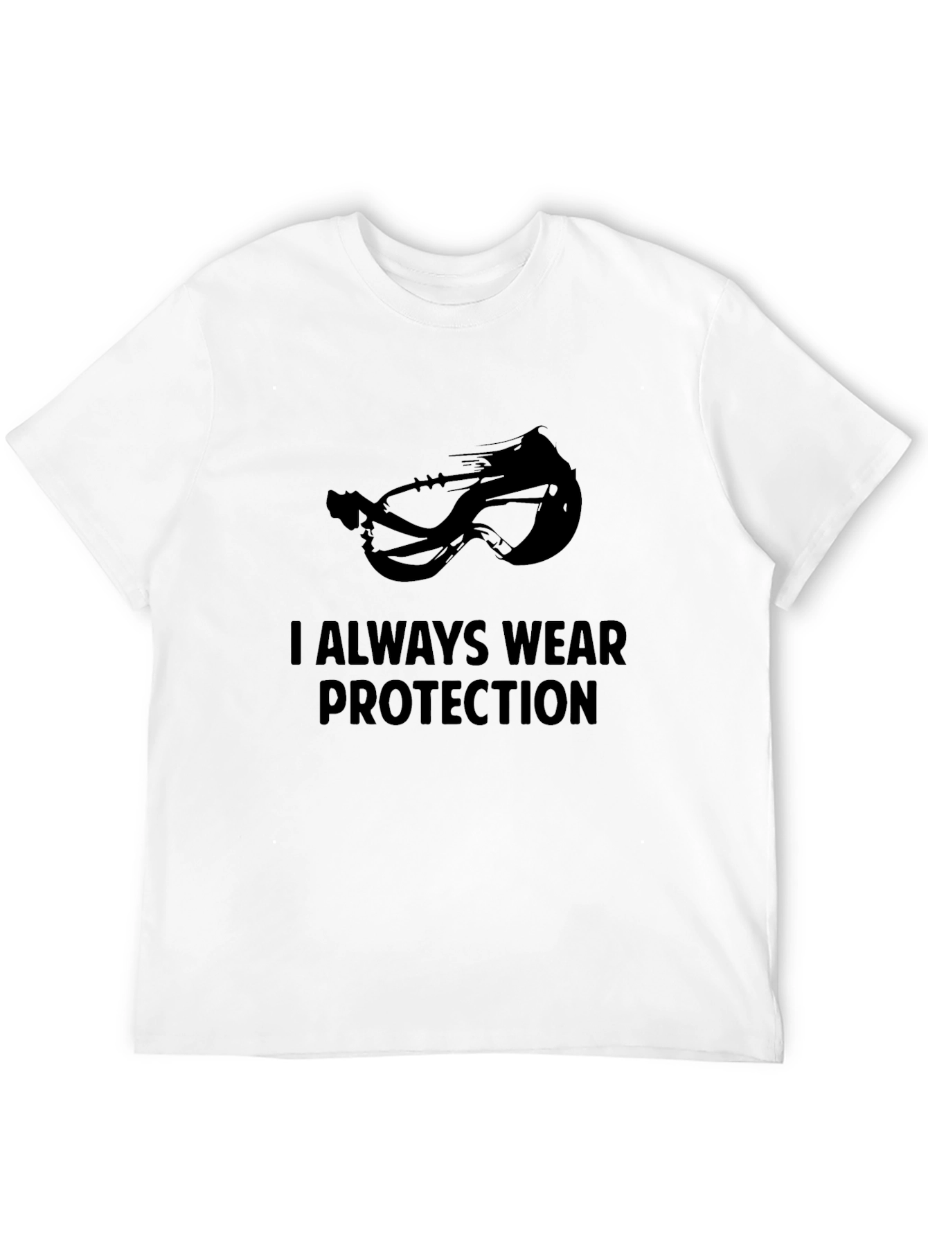 Black I Always Wear Protection T-Shirt view 12
