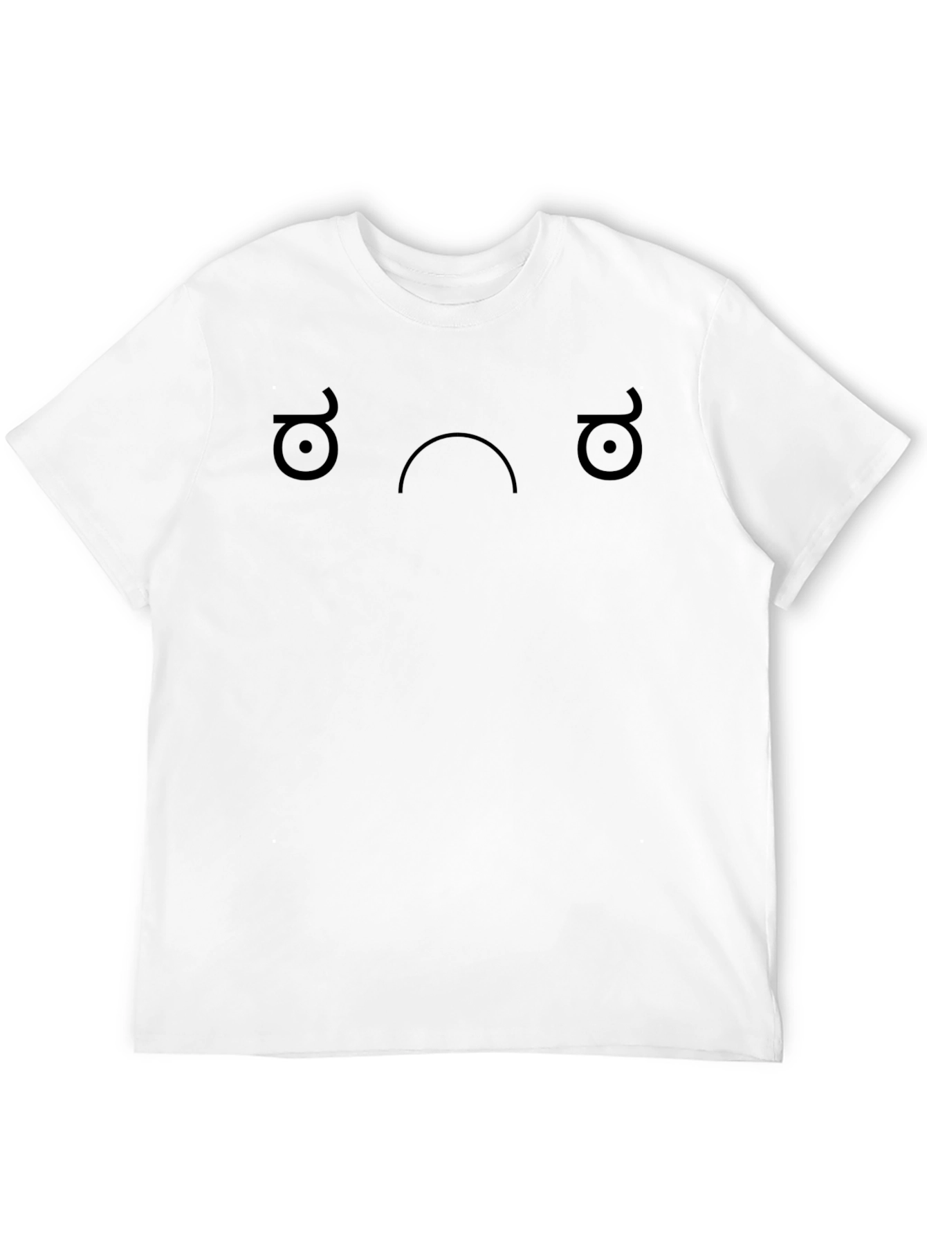 Black Melancholy Face Graphic Tee - Black view 12