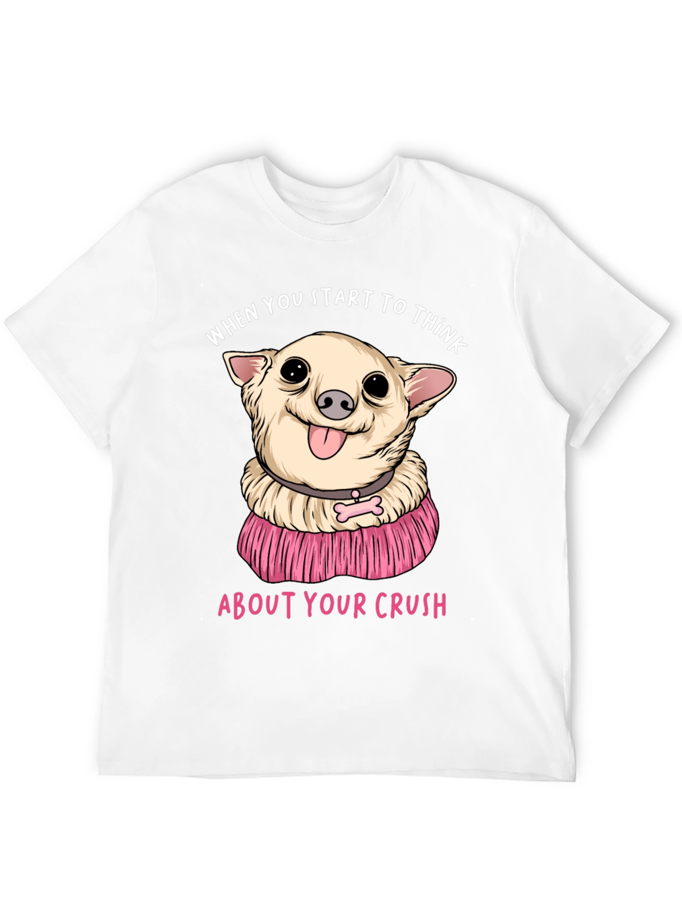 Black Chihuahua Crush T-Shirt:  When You Start To Think view 12