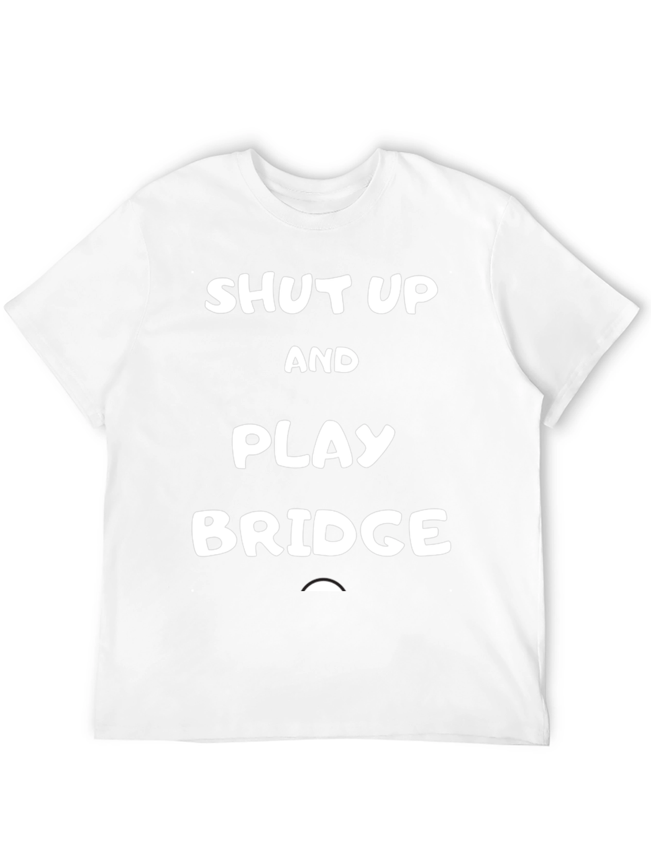 Black Shut Up and Play Bridge T-Shirt - Funny Card Game Tee view 12