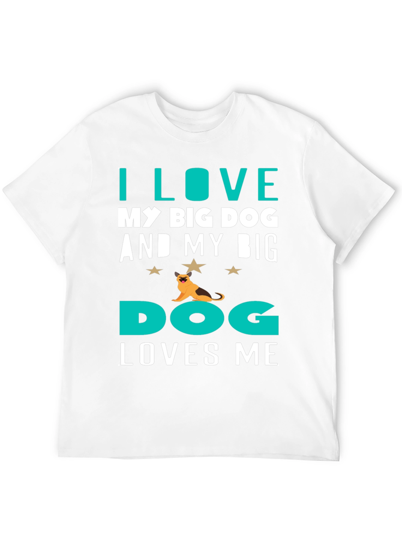 Black I Love My Big Dog T-Shirt view 12