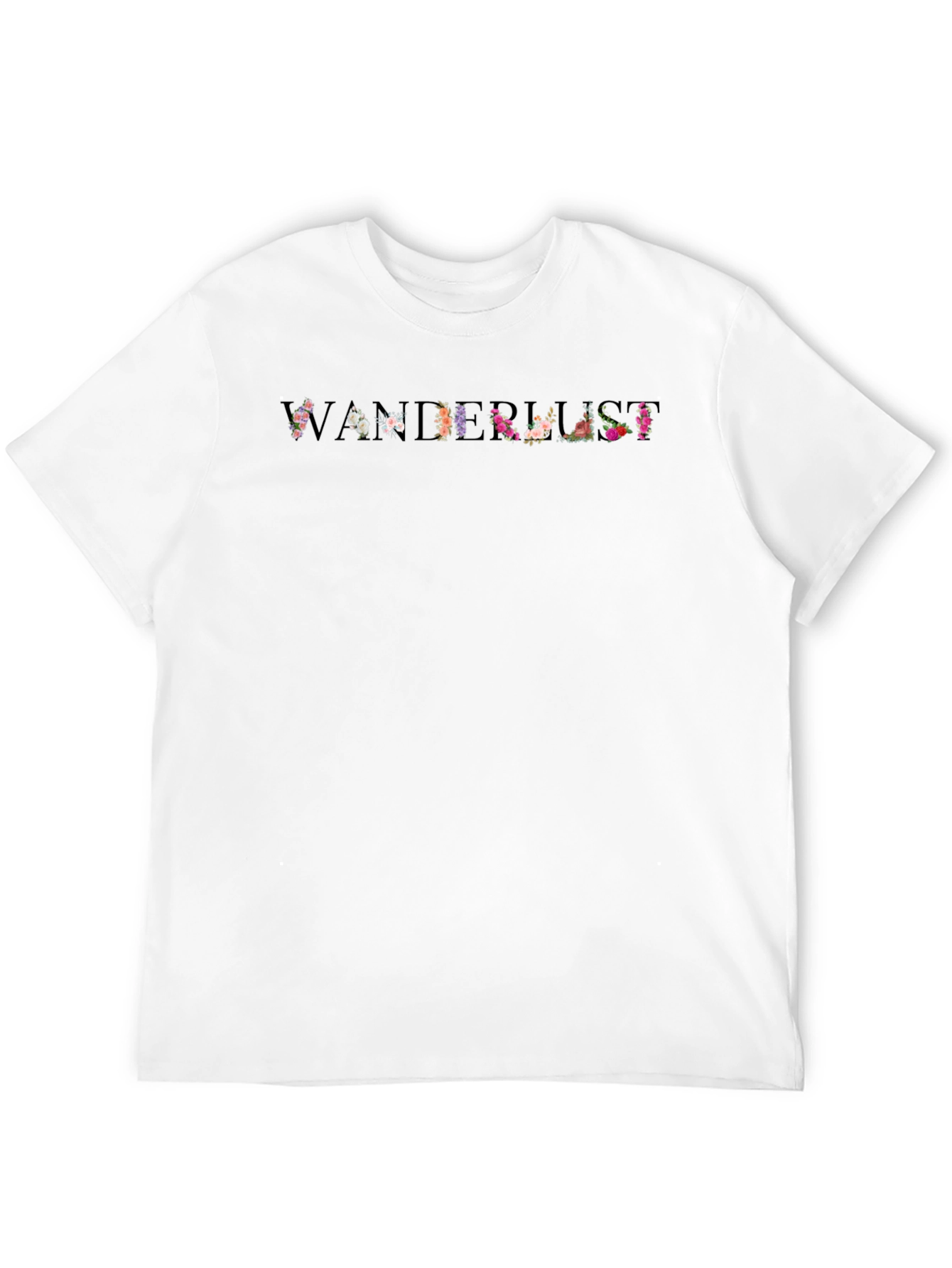 Black Floral Wanderlust Graphic Tee view 12