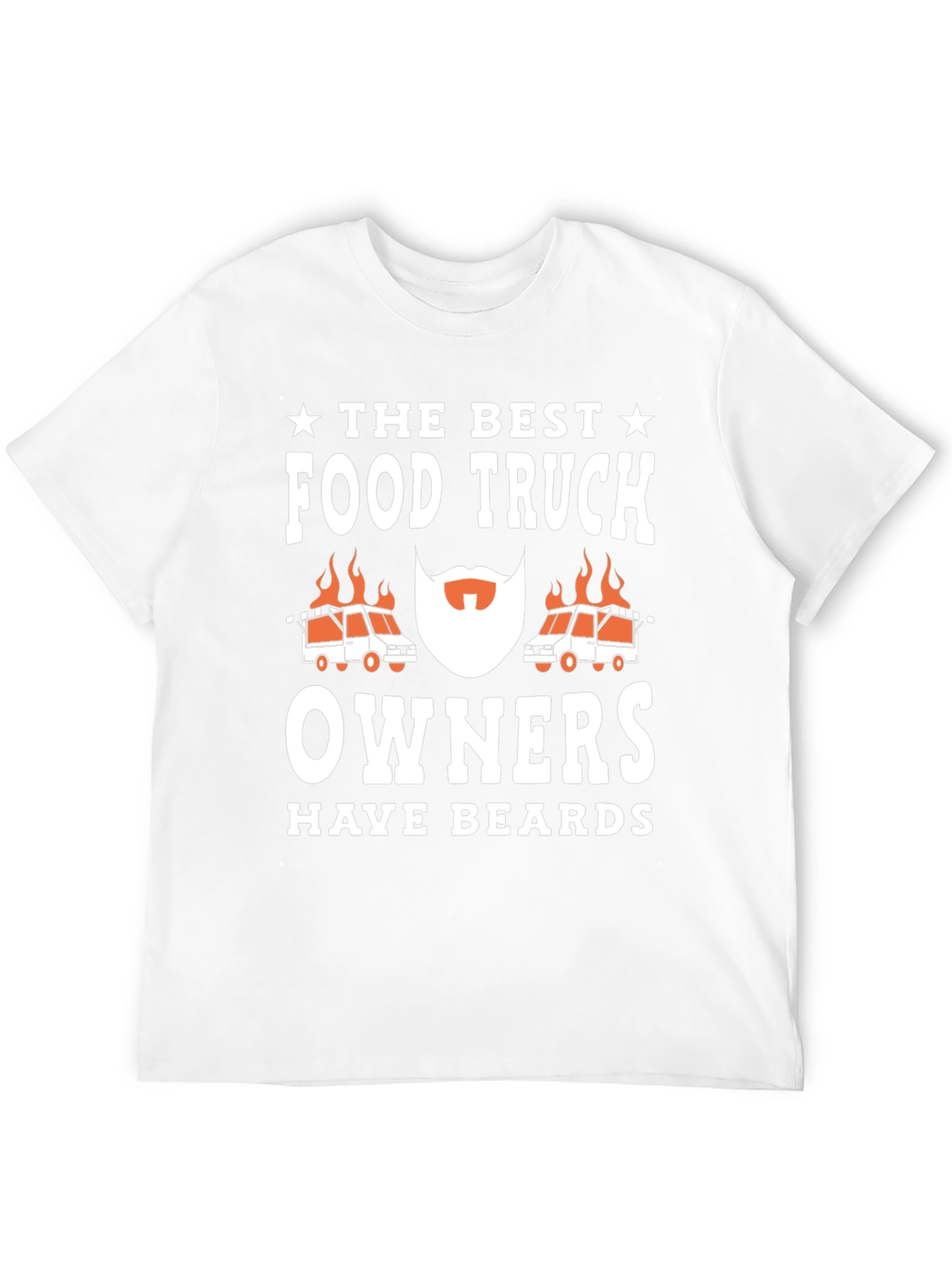 Black Food Truck Owner Beard Graphic T-Shirt view 12