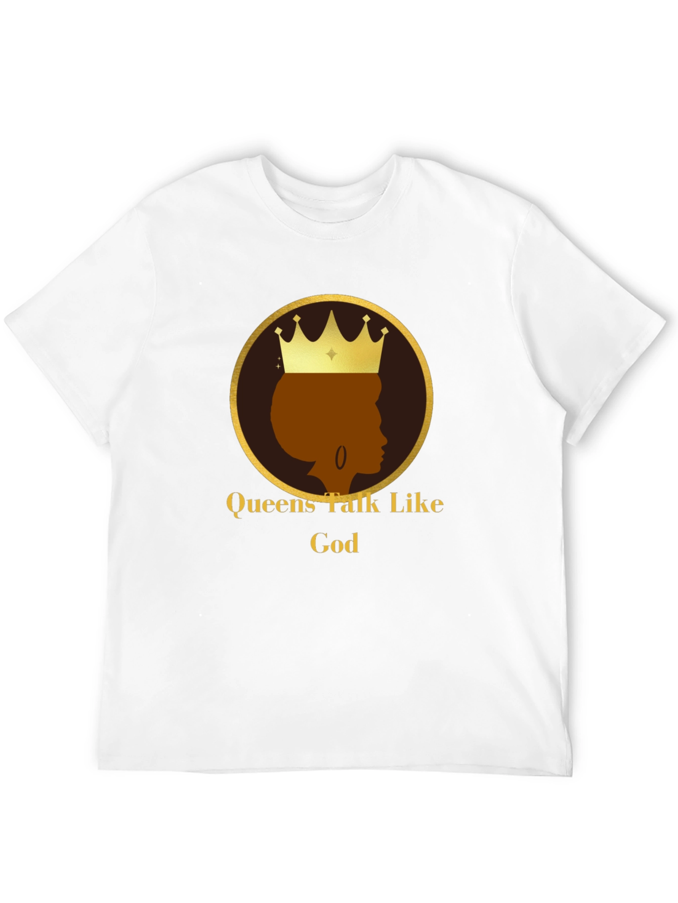 Black Queens Talk Like God Black T-Shirt view 12