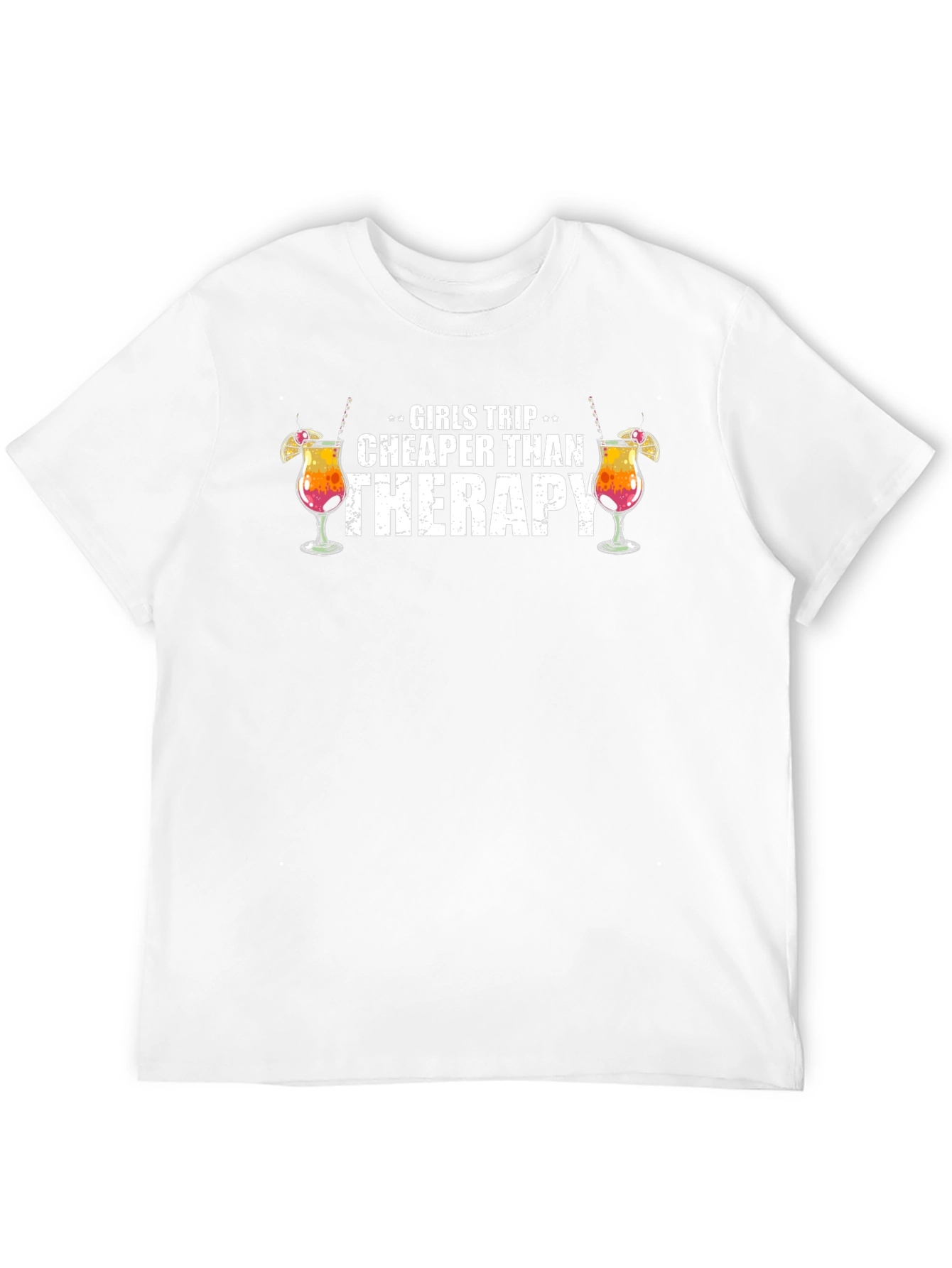 Black Girls Trip Cheaper Than Therapy T-Shirt view 12