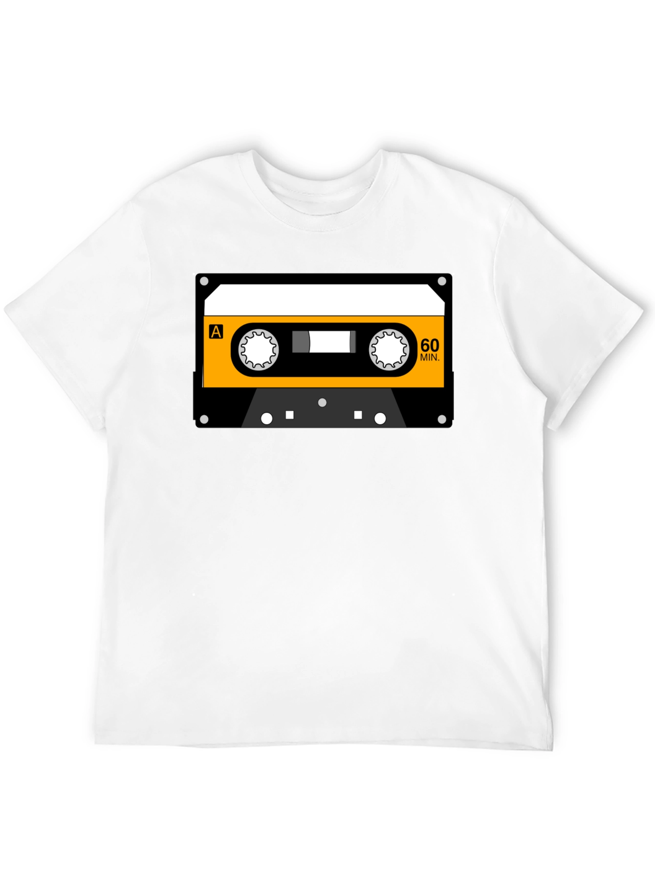 Black Retro Cassette Tape Graphic T-Shirt view 12