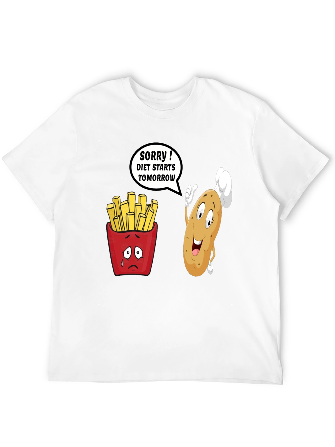 Black Diet Starts Tomorrow Funny T-Shirt view 12