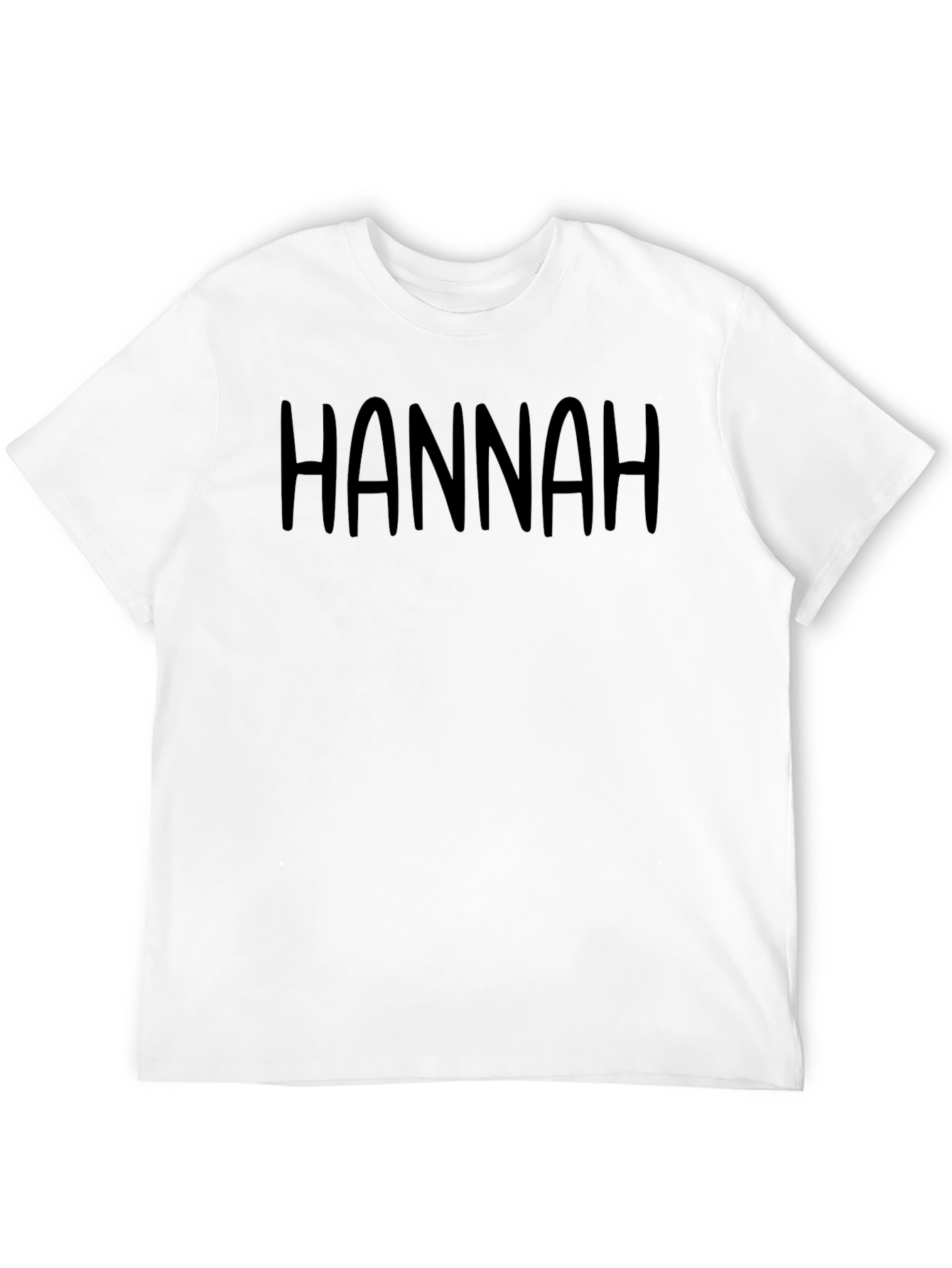 Black Hannah T-Shirt - Personalized Name Tee view 12
