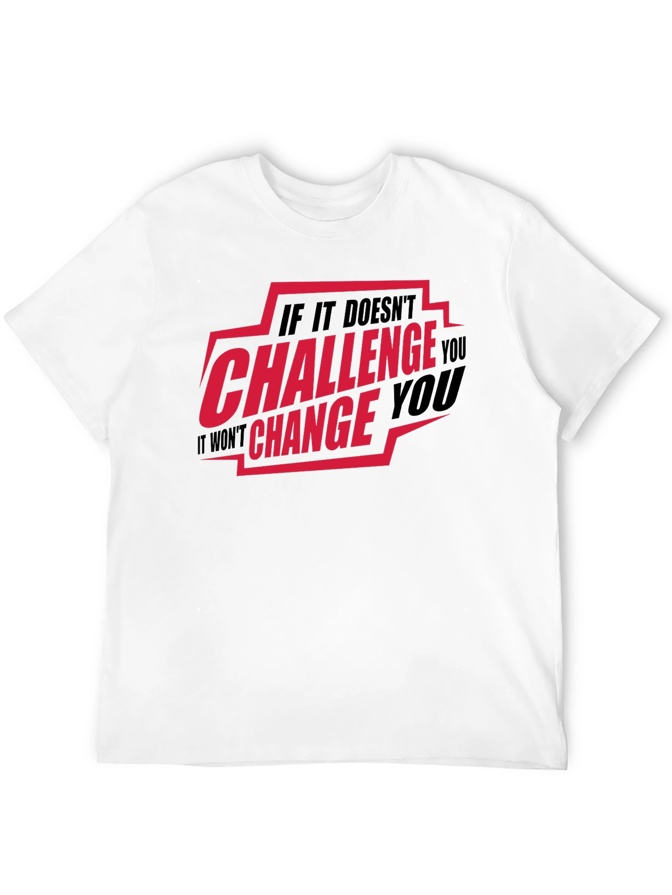 Black Challenge You Graphic T-Shirt view 12