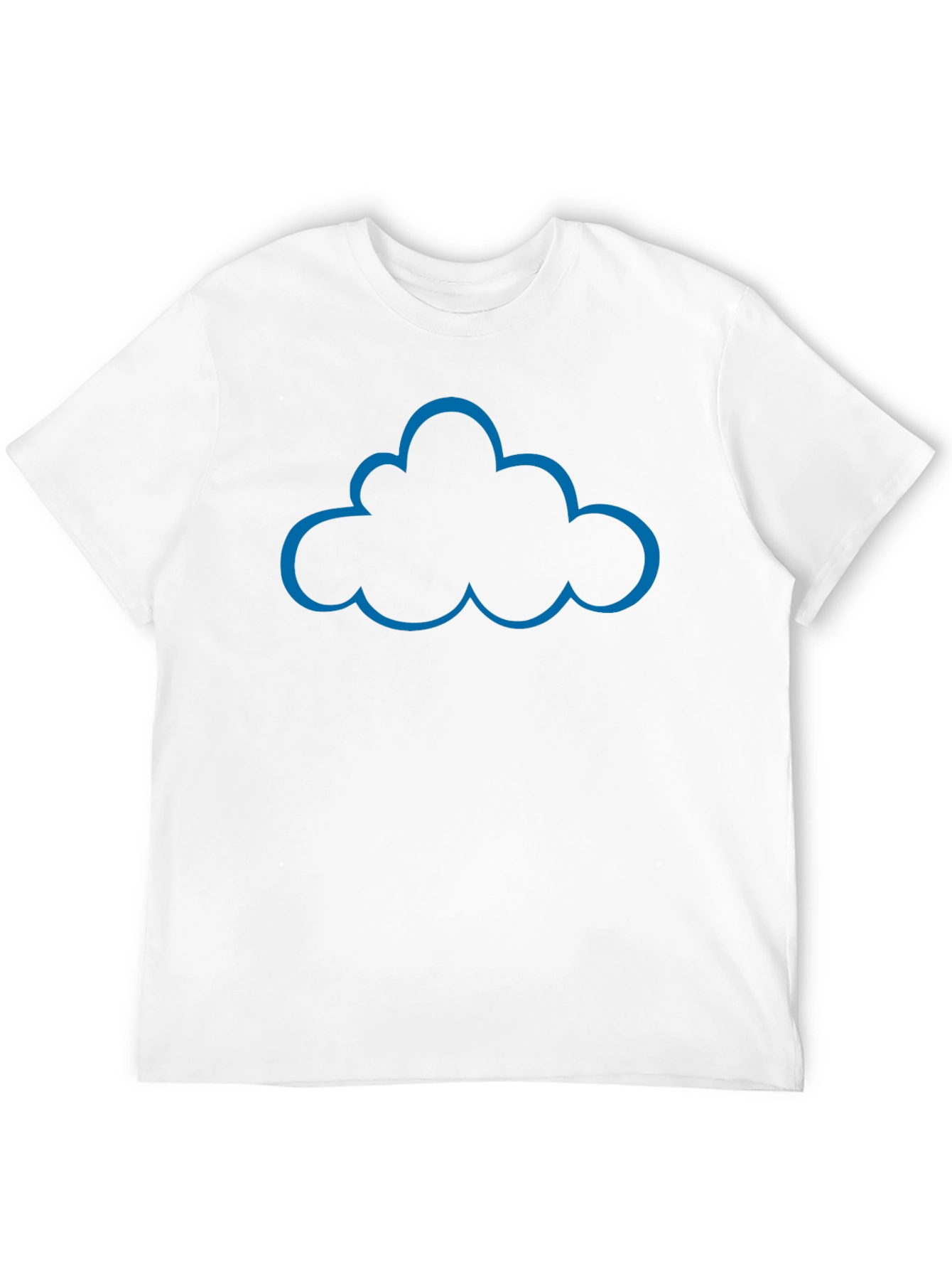 Black Cloud Outline Graphic T-Shirt view 12