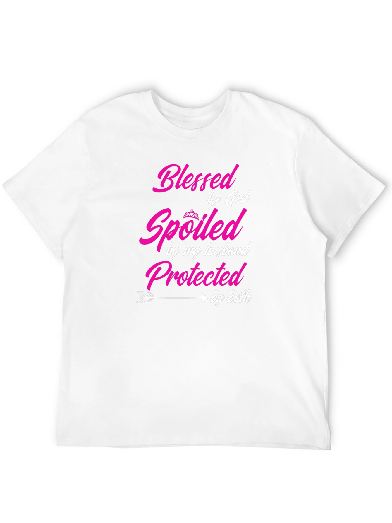 Black Blessed Spoiled Protected T-Shirt view 12