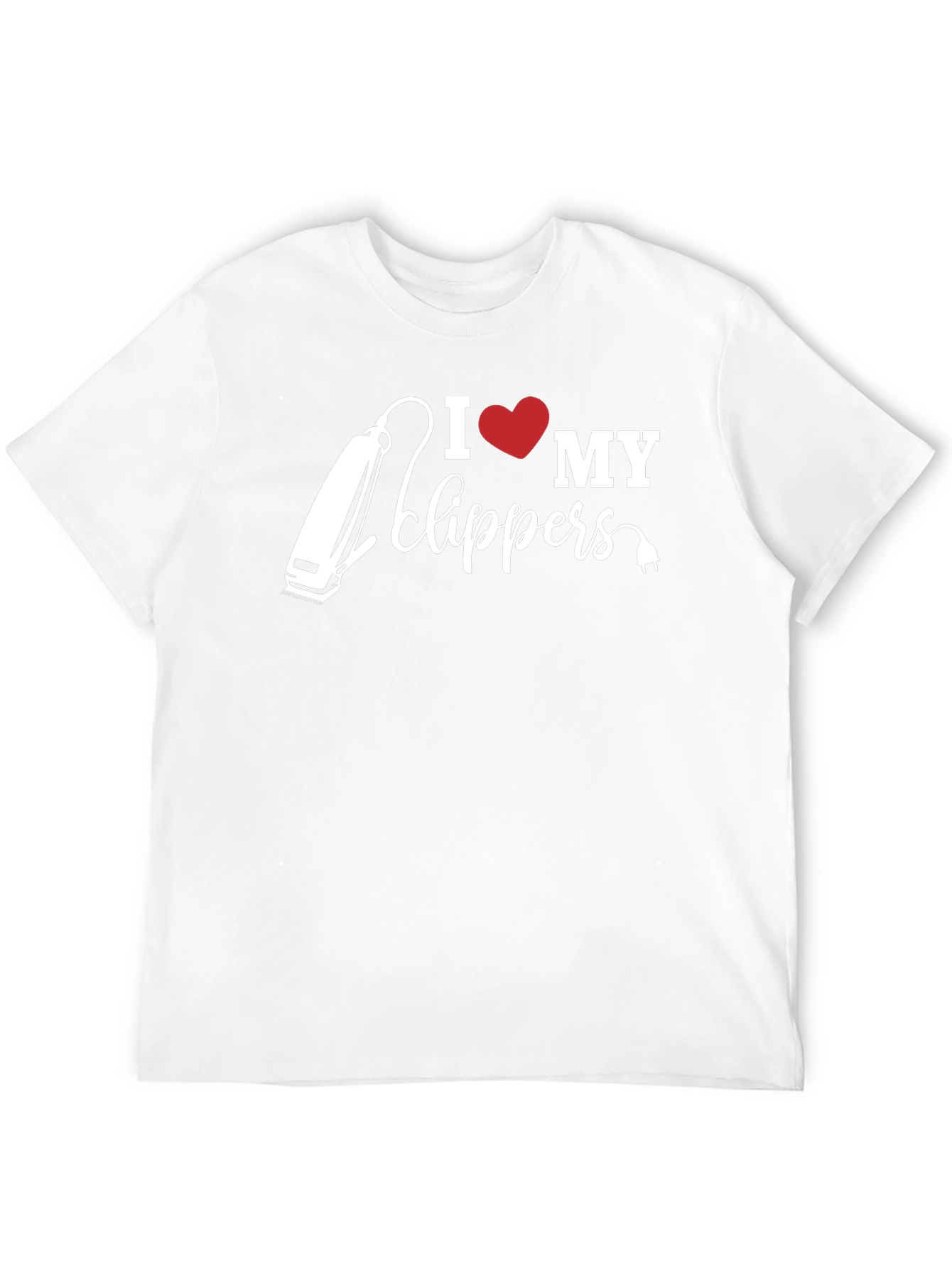 Black I Love My Clippers T-Shirt - Barber Gift view 12