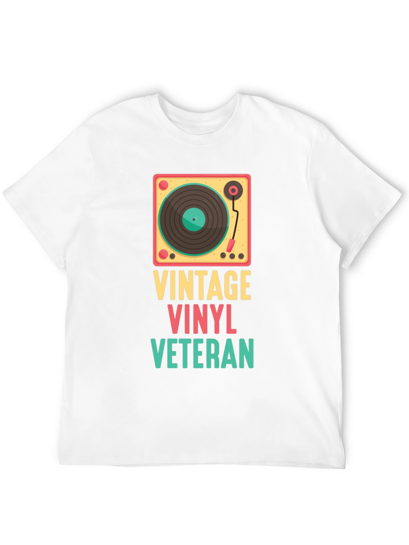 Black Vintage Vinyl Veteran Graphic Tee view 12
