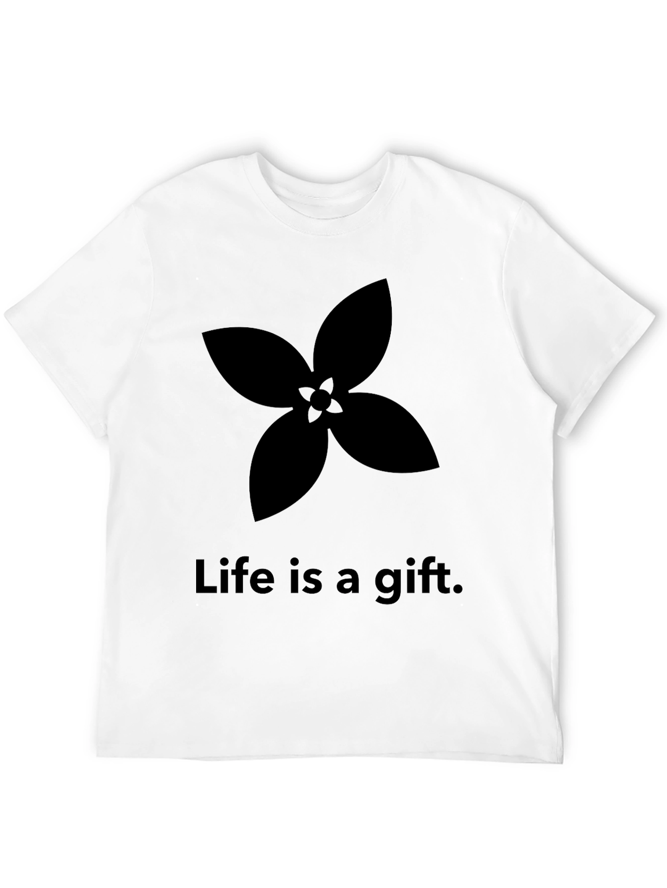 Black Life is a Gift Graphic Tee - Stylish Black T-Shirt view 12