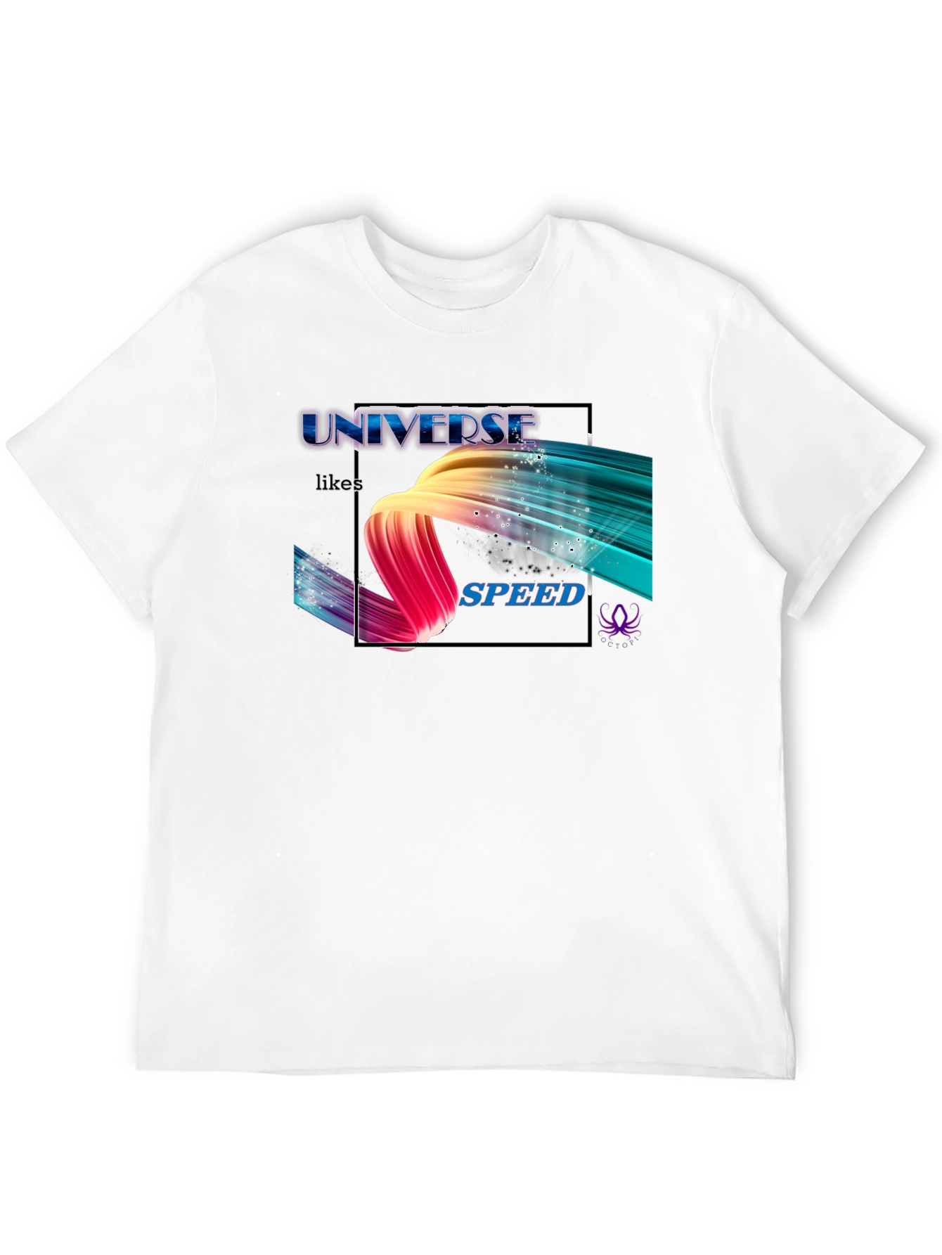 Universe Likes Speed Black T-Shirt - 12