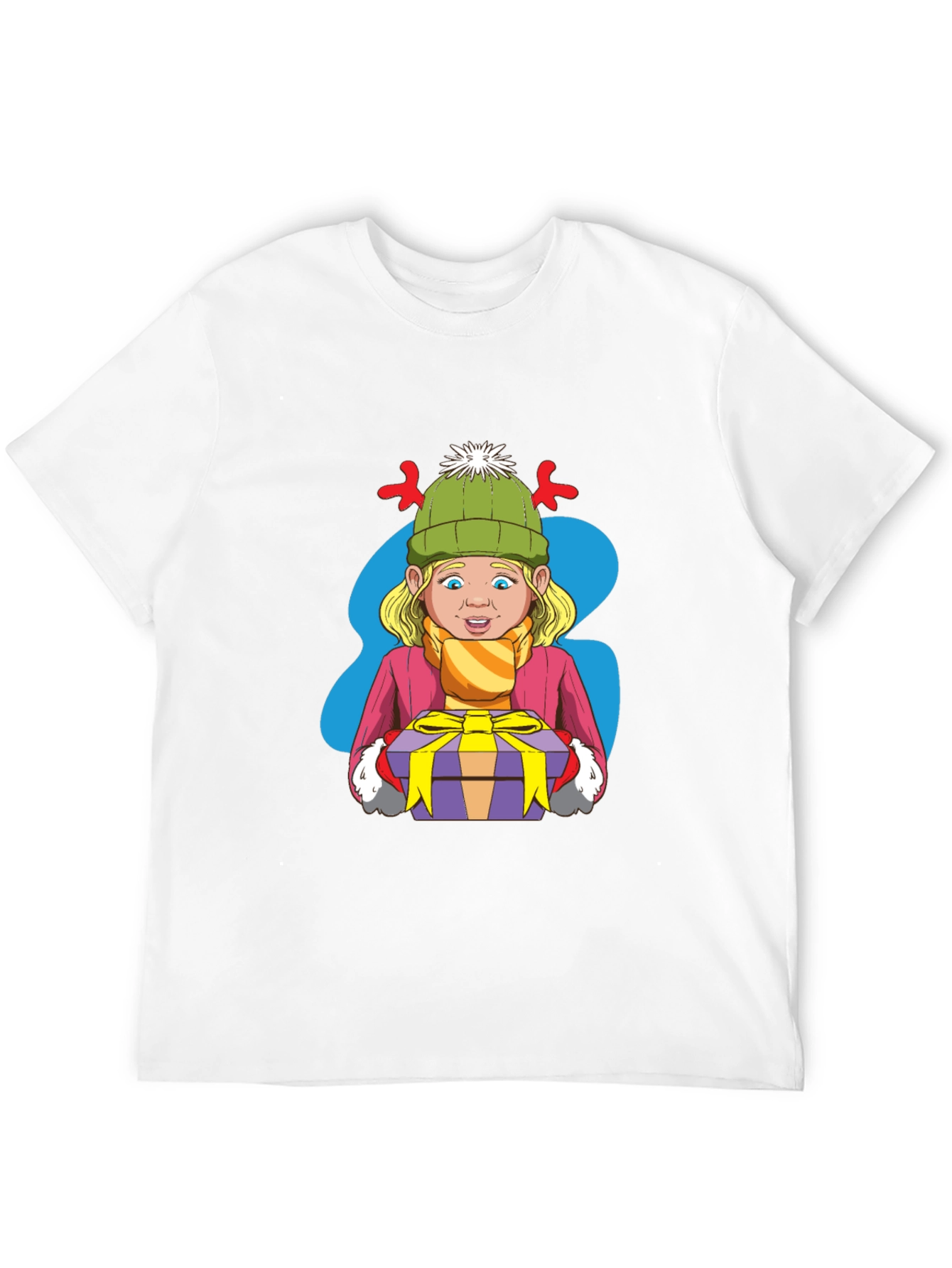 Black Festive Cartoon Graphic Tee view 12