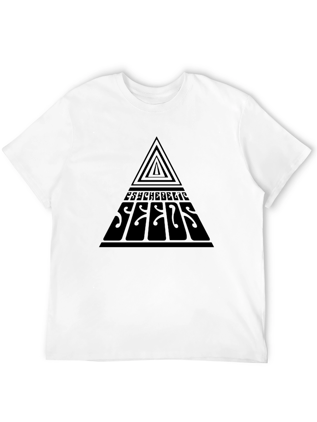 Black Psychedelic Seeds Graphic T-Shirt view 12