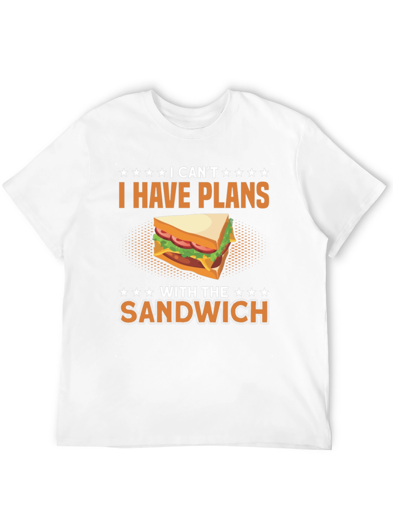Black Funny "I Have Plans With The Sandwich" T-Shirt view 12