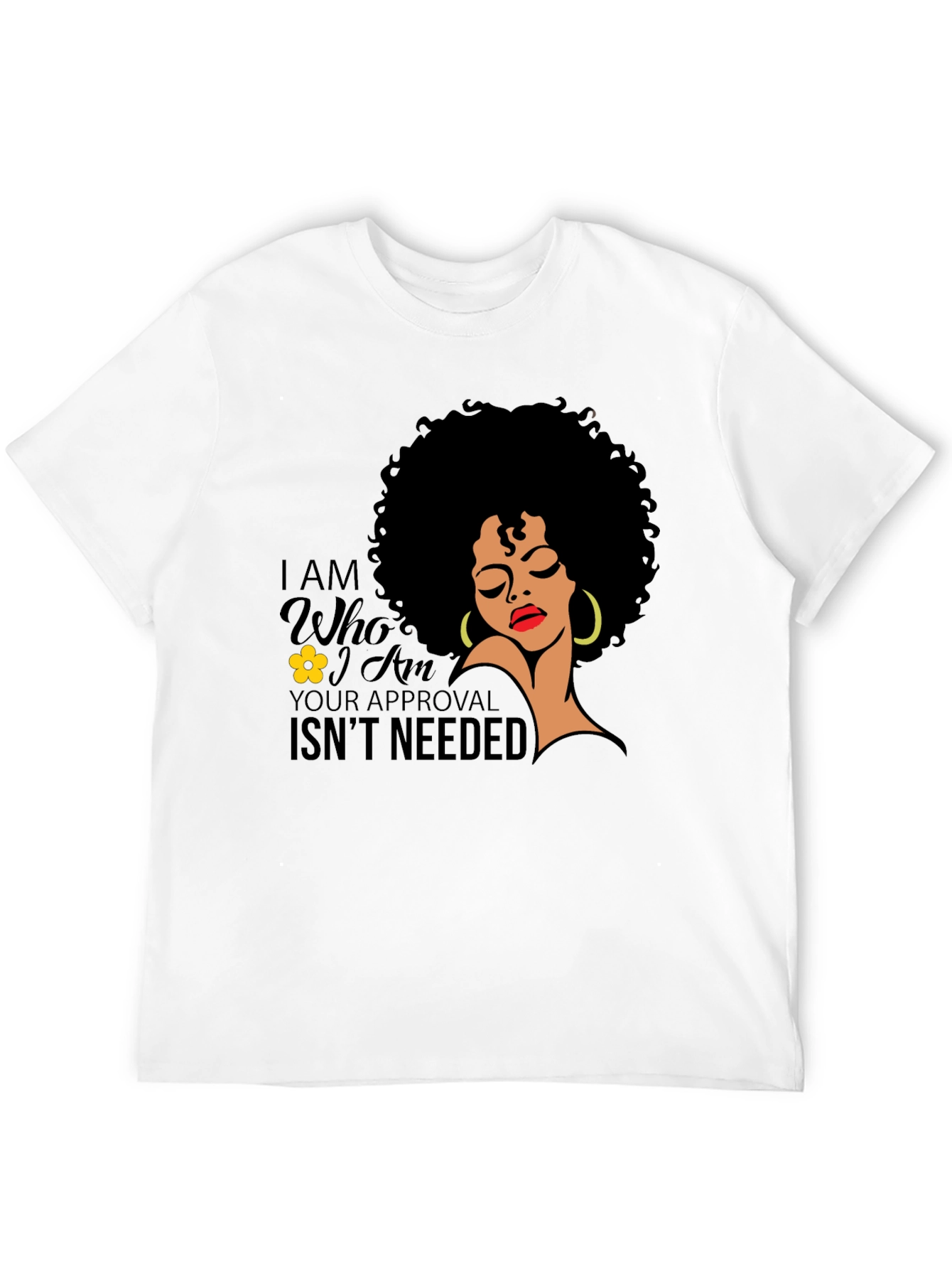Black Empowered Afro Woman T-Shirt: No Approval Needed view 12
