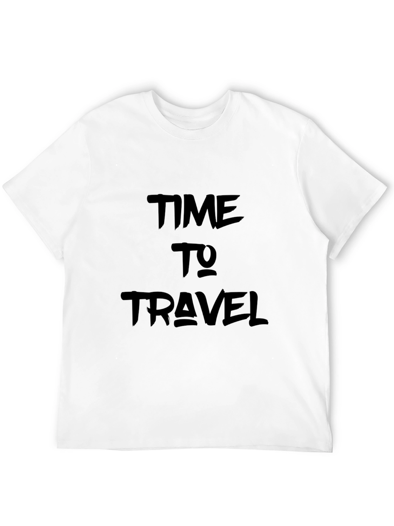Black Time to Travel Graphic Black Tee view 12