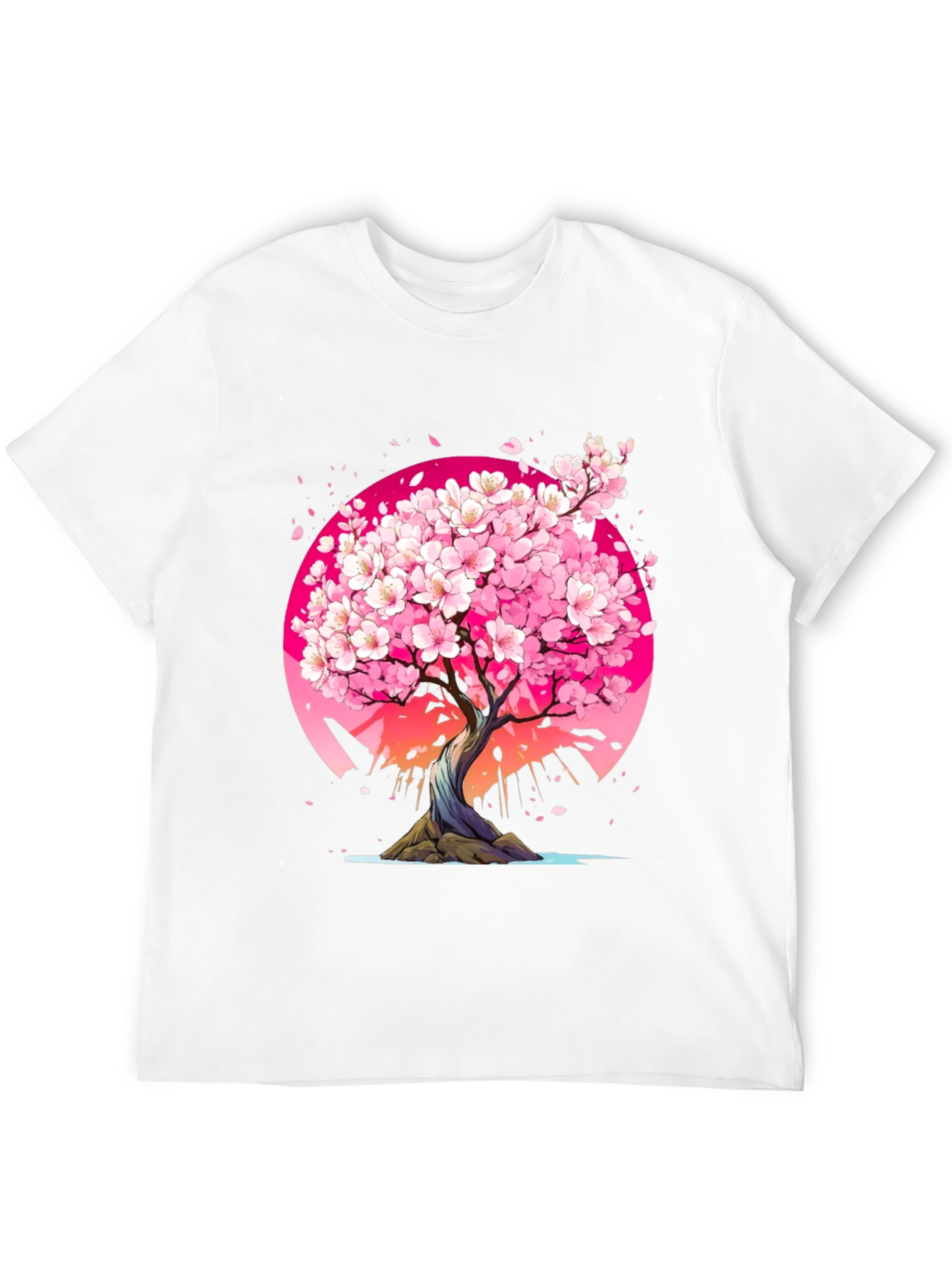 Black Cherry Blossom Tree Graphic Tee - Black view 12