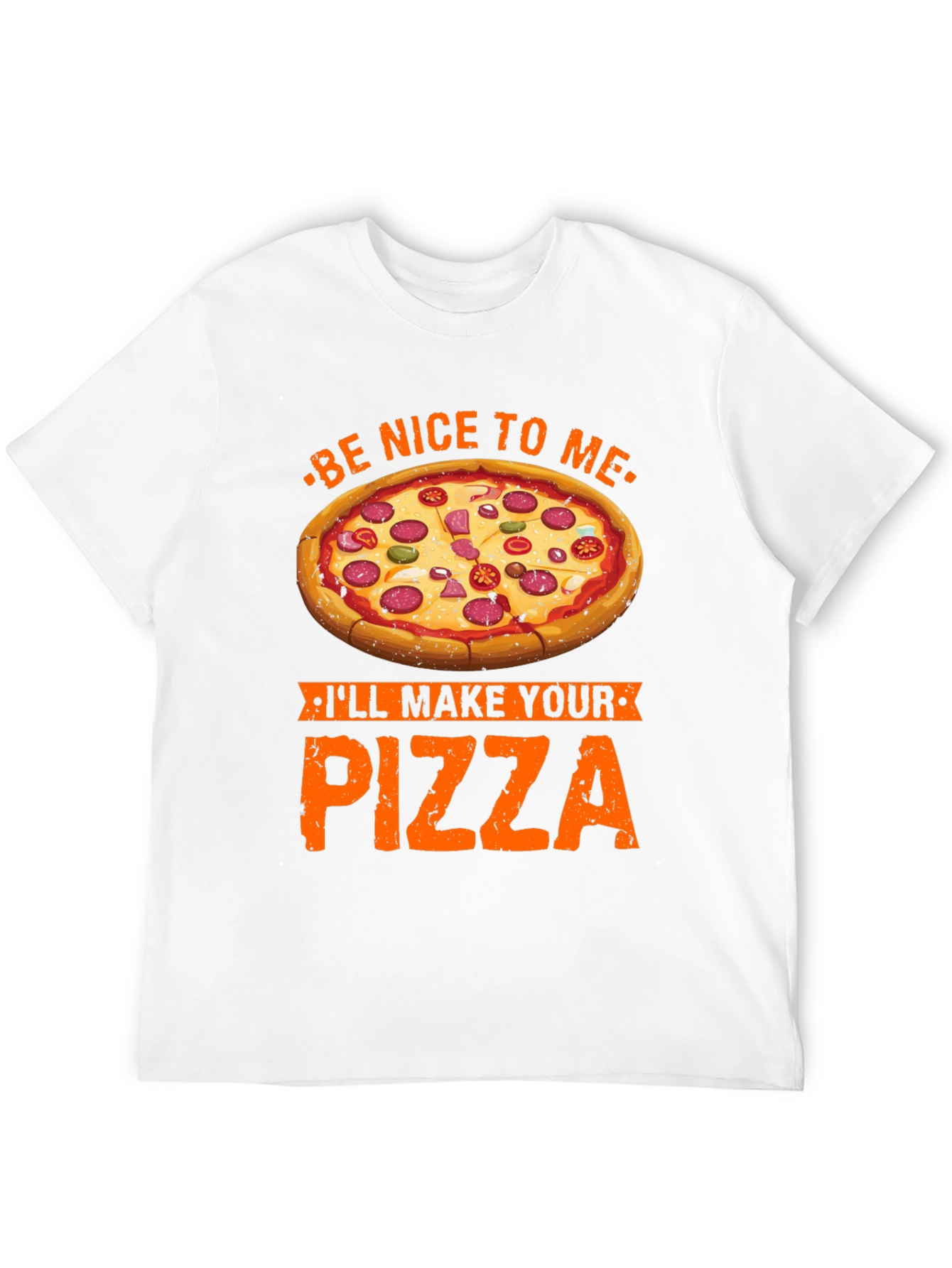 Black Funny Pizza Maker T-Shirt - Be Nice, I'll Make Your Pizza view 12