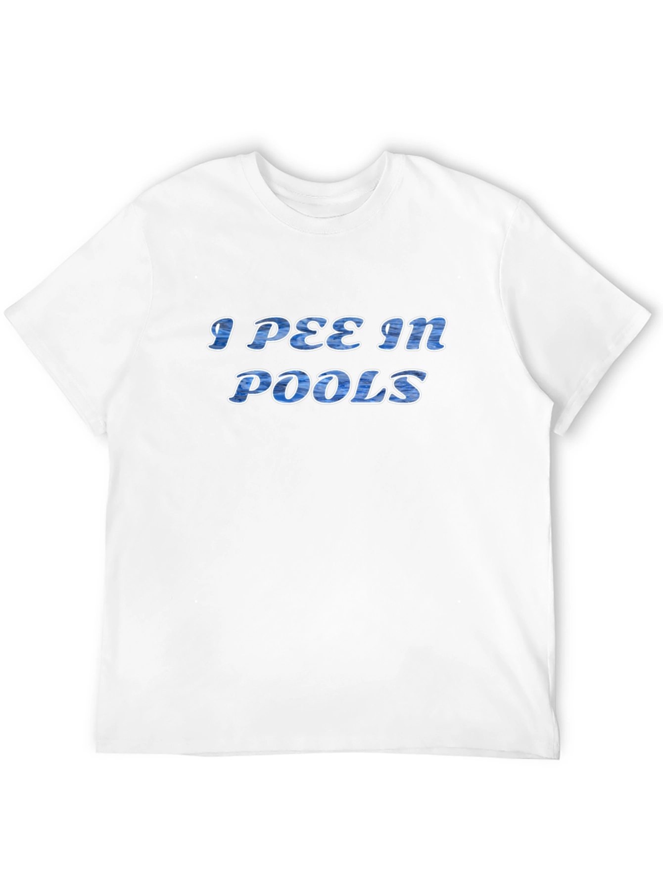 Black I Pee in Pools Graphic Tee - Novelty T-Shirt view 12