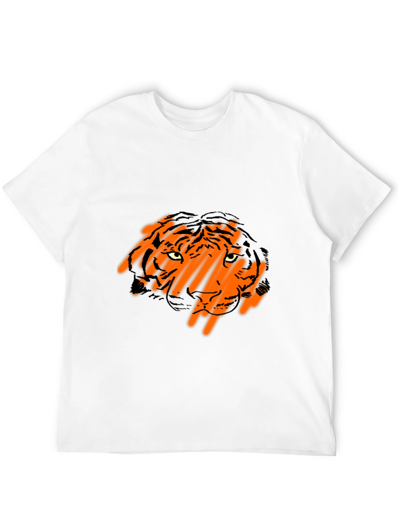 Black Tiger Graphic Black T-Shirt view 12