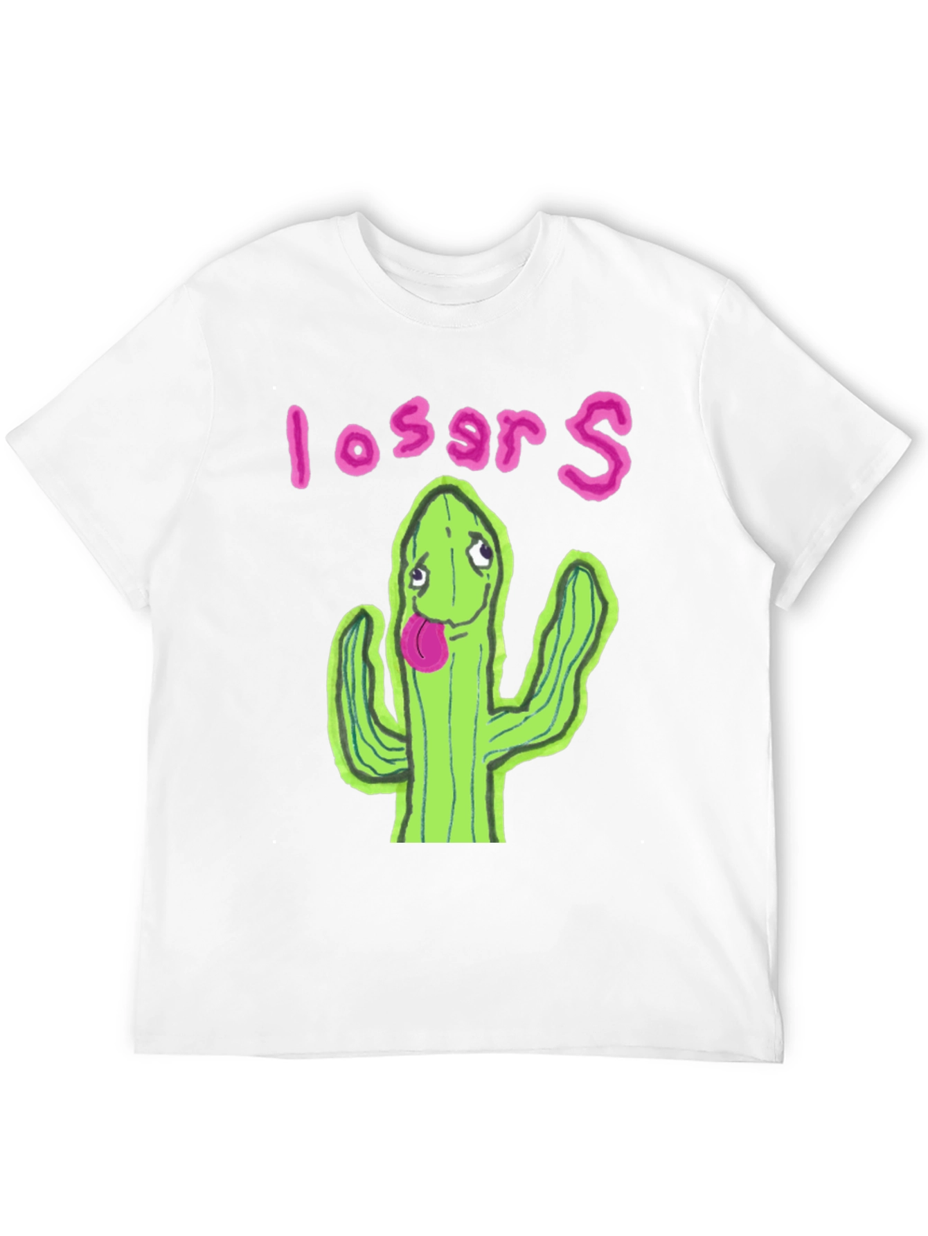Black Cactus Losers Graphic Black T-Shirt view 12