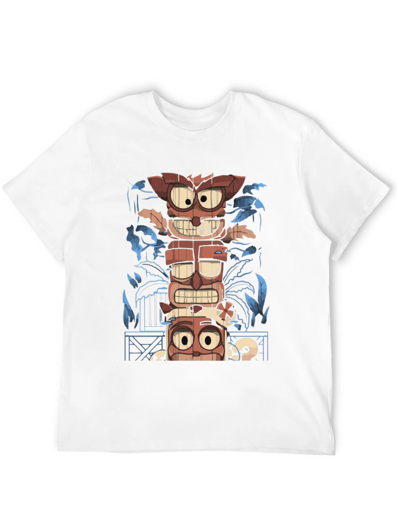 Black Tiki Totem Graphic Tee - Island Vibes T-Shirt view 12