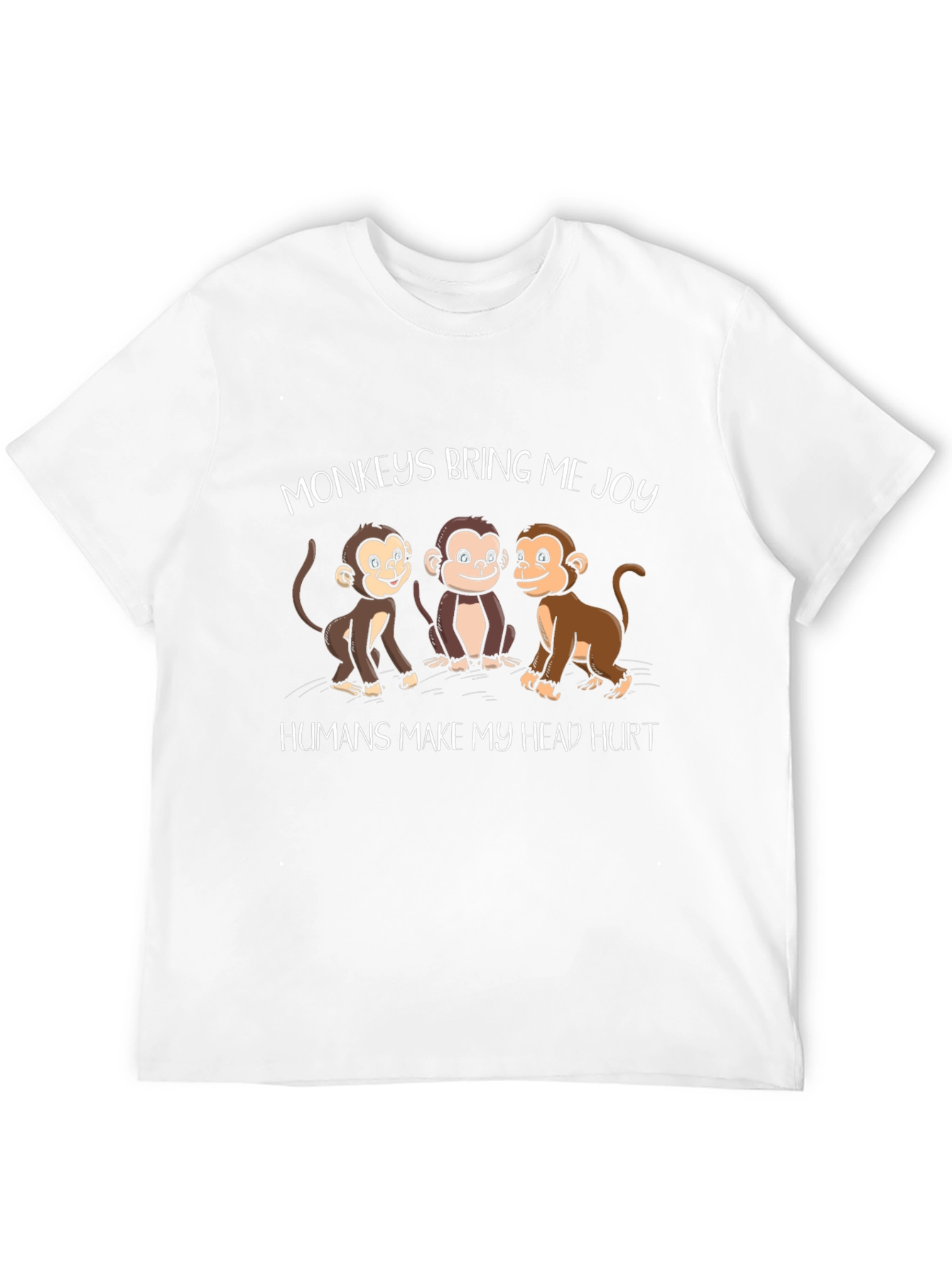 Black Monkey Graphic Tee - Funny Animal Lover Shirt view 12