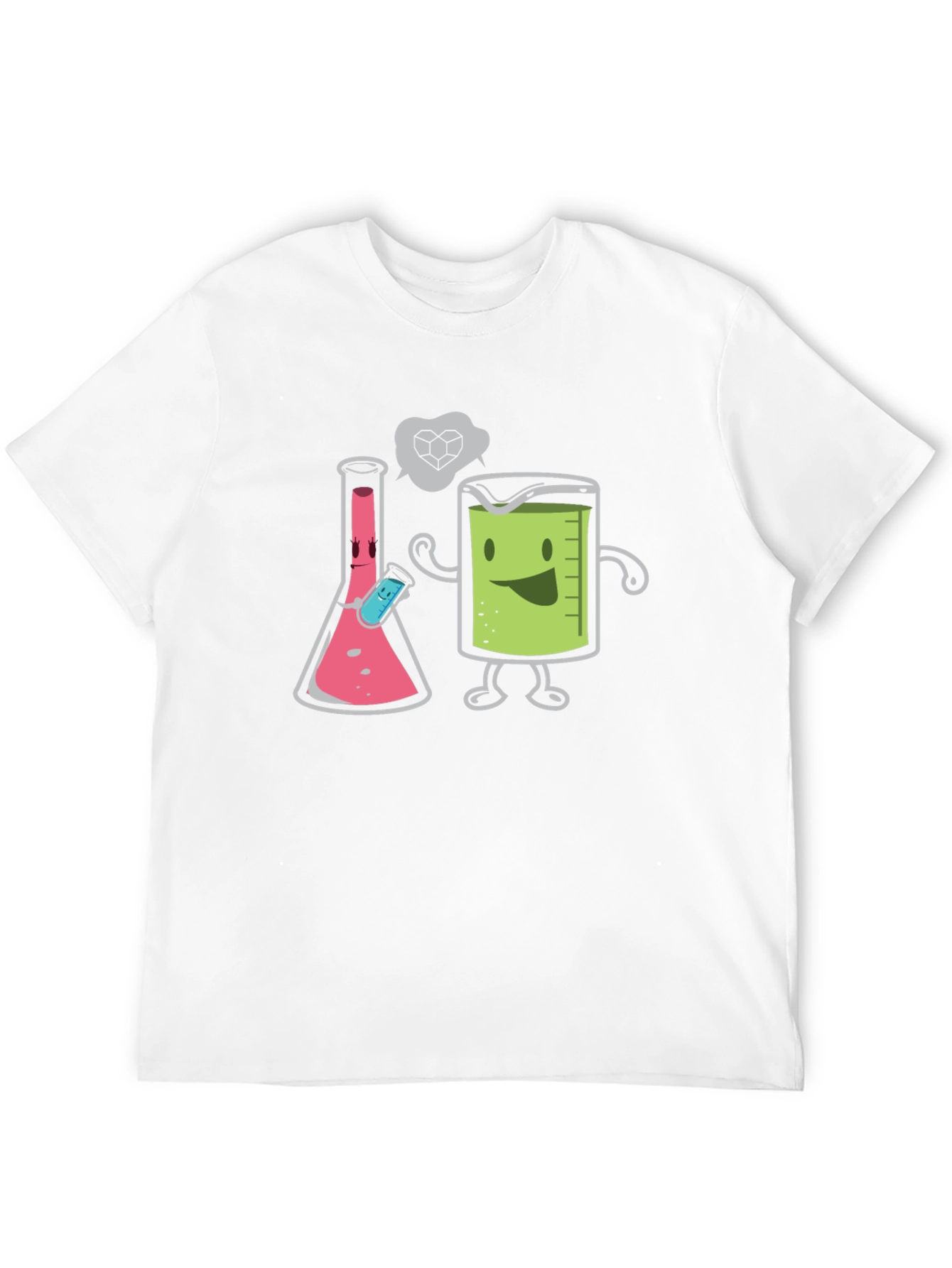 Science Humor T-Shirt - Beaker & Flask Chemistry Tee - 12