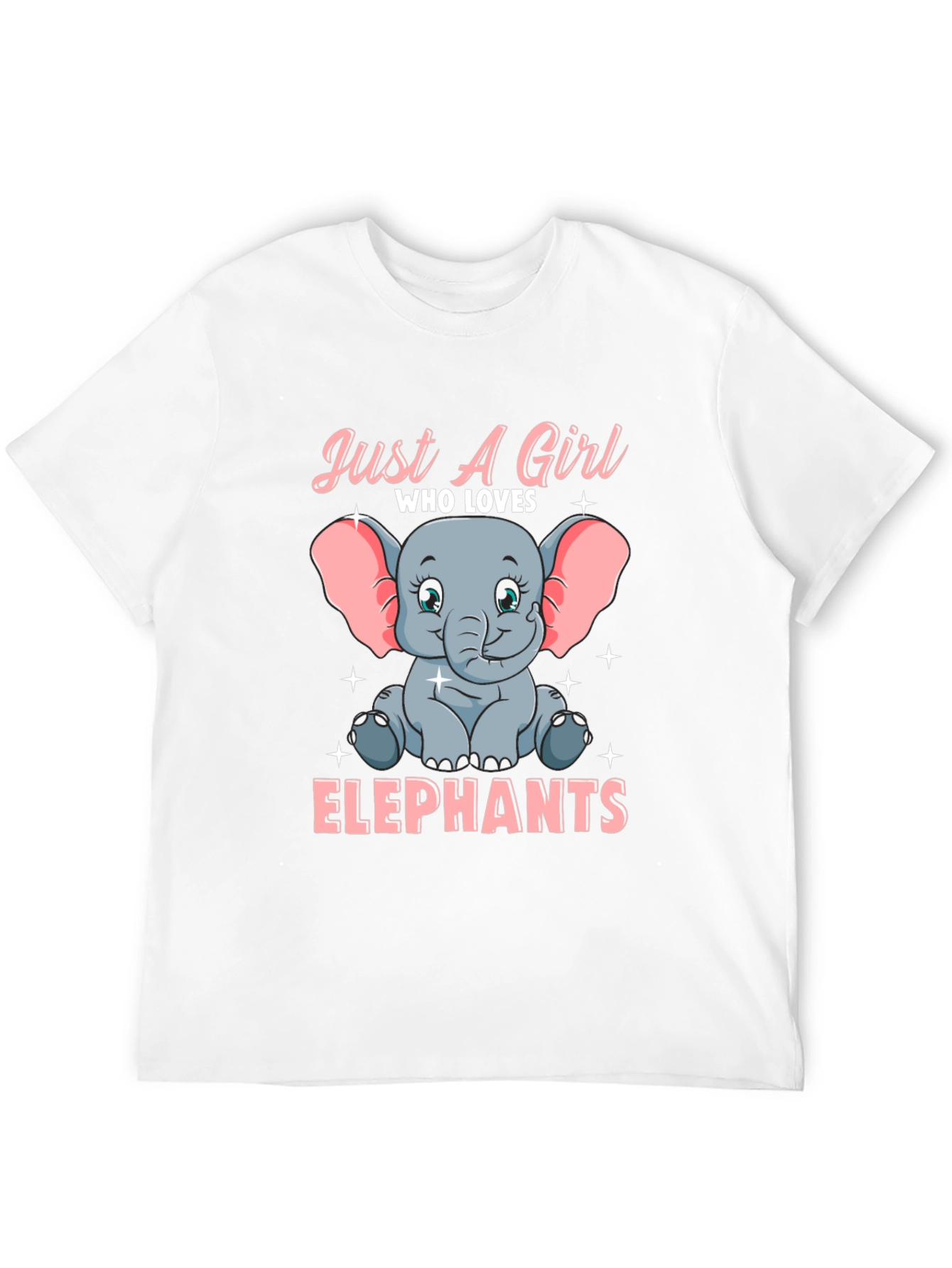 Black Girl's Elephant Lover Graphic T-Shirt view 12
