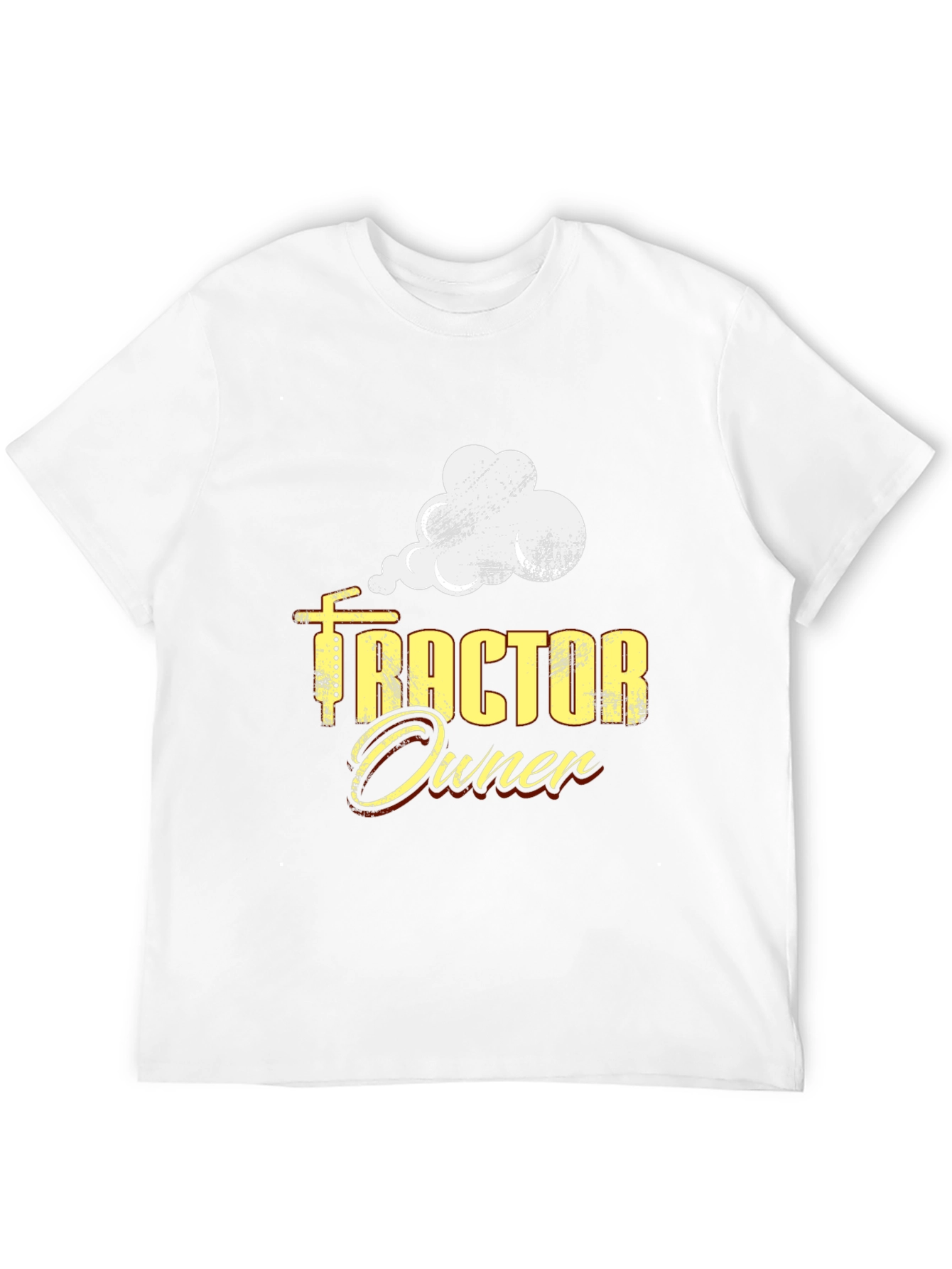 Black Tractor Owner Graphic Tee - Black Cotton Casual T-Shirt view 12