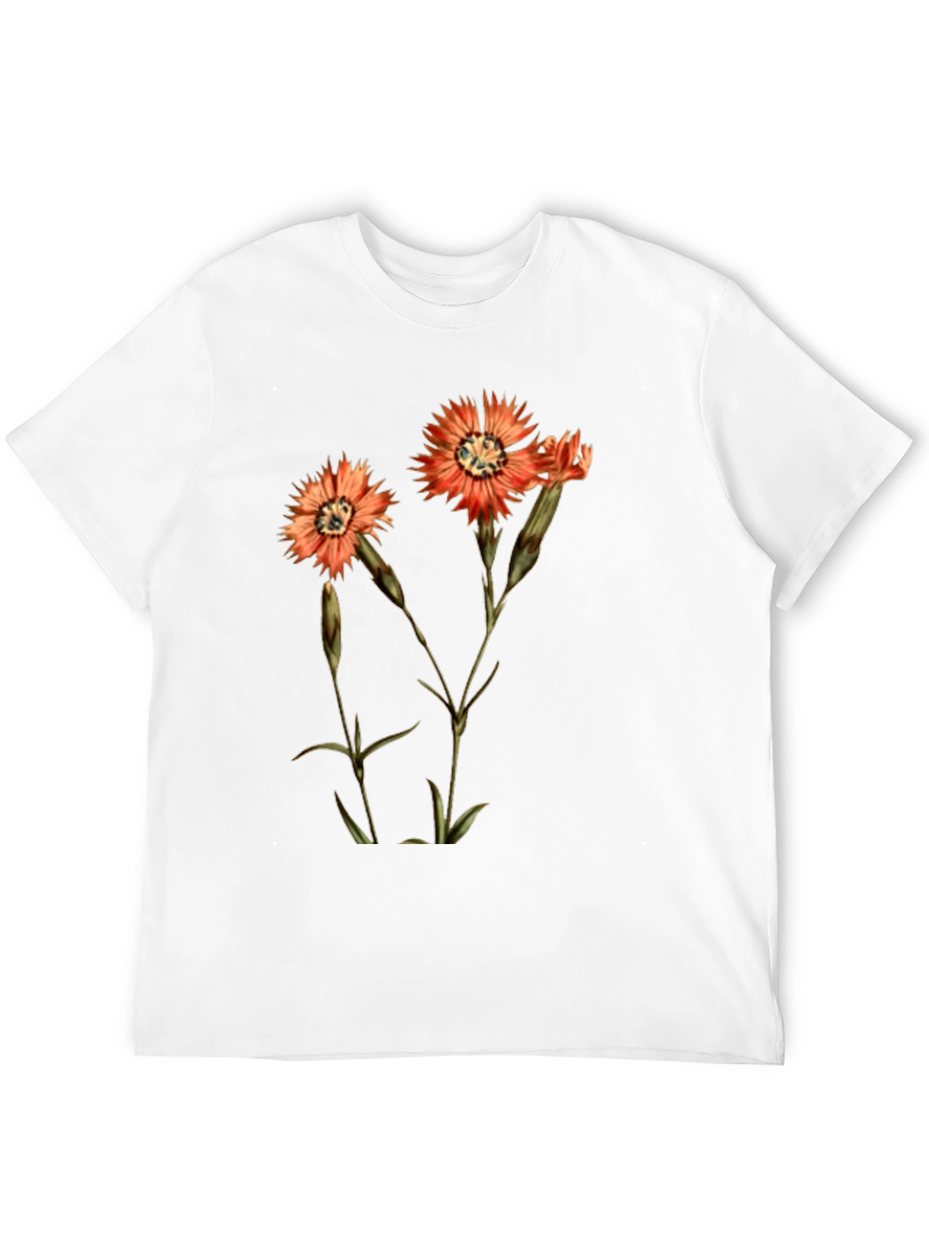 Black Floral Print Black T-Shirt view 12