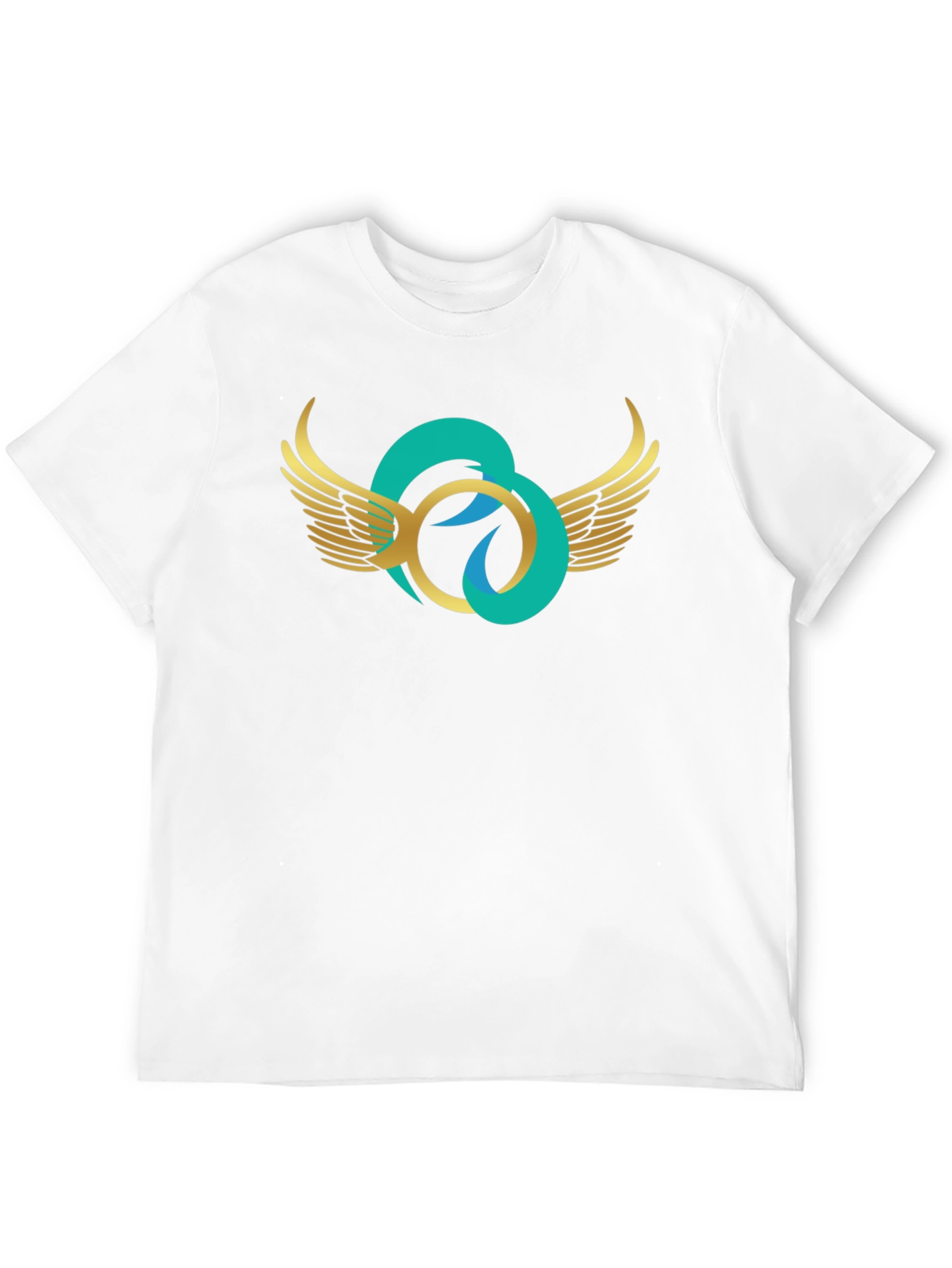 Black Winged Circle Graphic T-Shirt - Stylish Casual Wear view 12