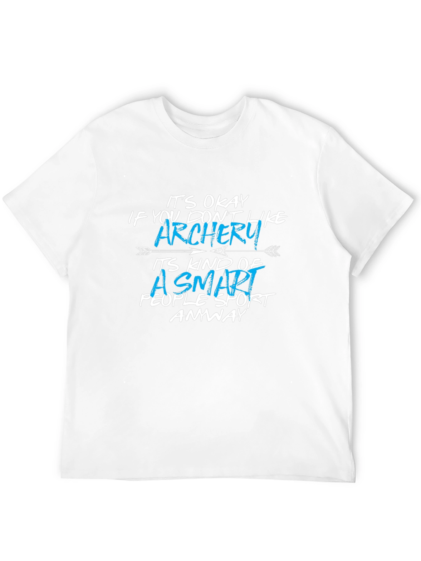 Black Funny Archery T-Shirt: Smart People Sport Tee view 12