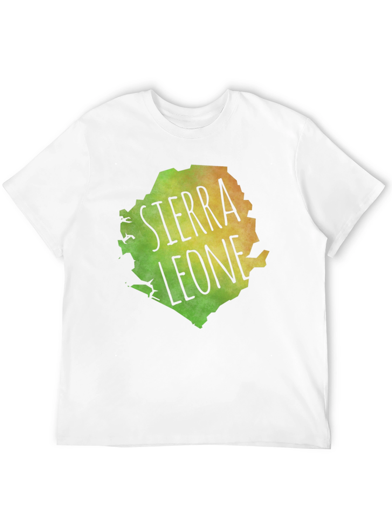 Black Sierra Leone Map Graphic Tee - Black Cotton Blend view 12