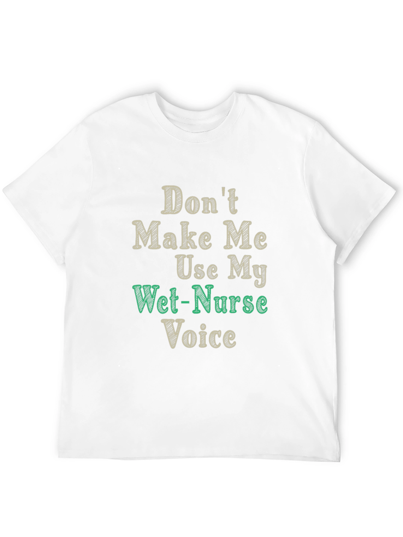 Black Funny Wet-Nurse Voice T-Shirt view 12