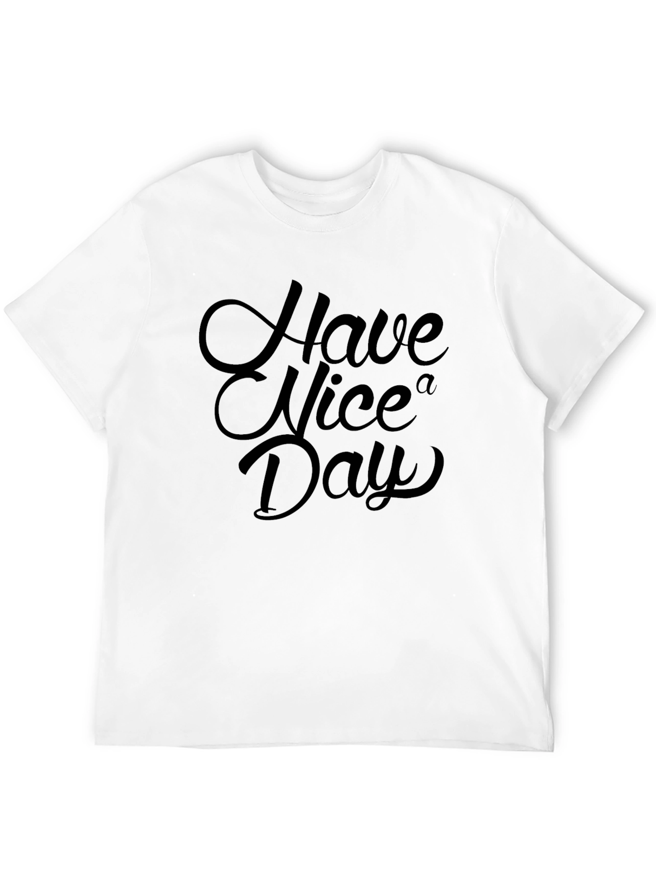 Black Have a Nice Day Black Graphic Tee view 12