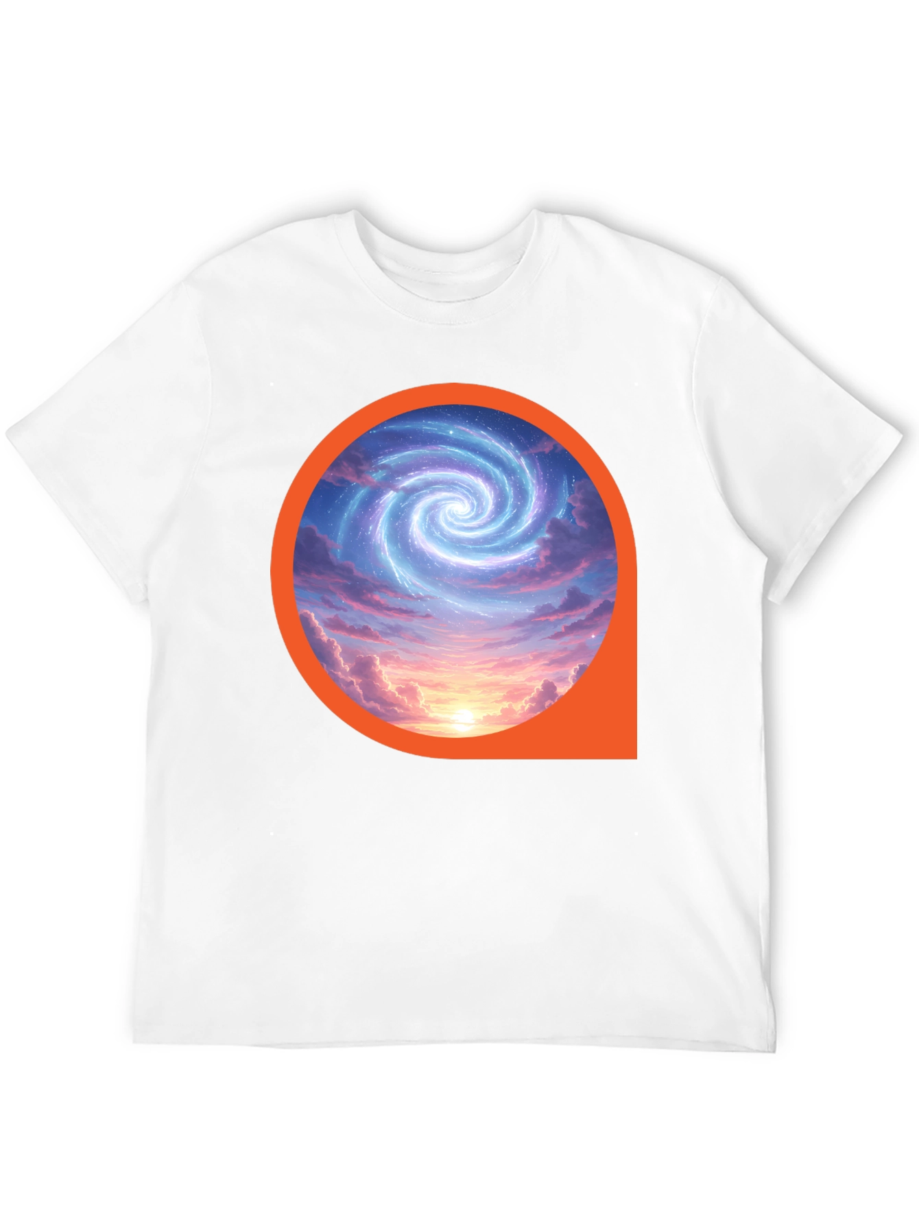 Black Cosmic Swirl Graphic Tee - Modern Style view 12