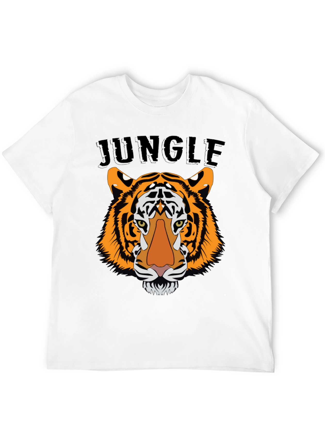 Black Jungle Tiger Graphic Tee - Bold Statement Shirt view 12