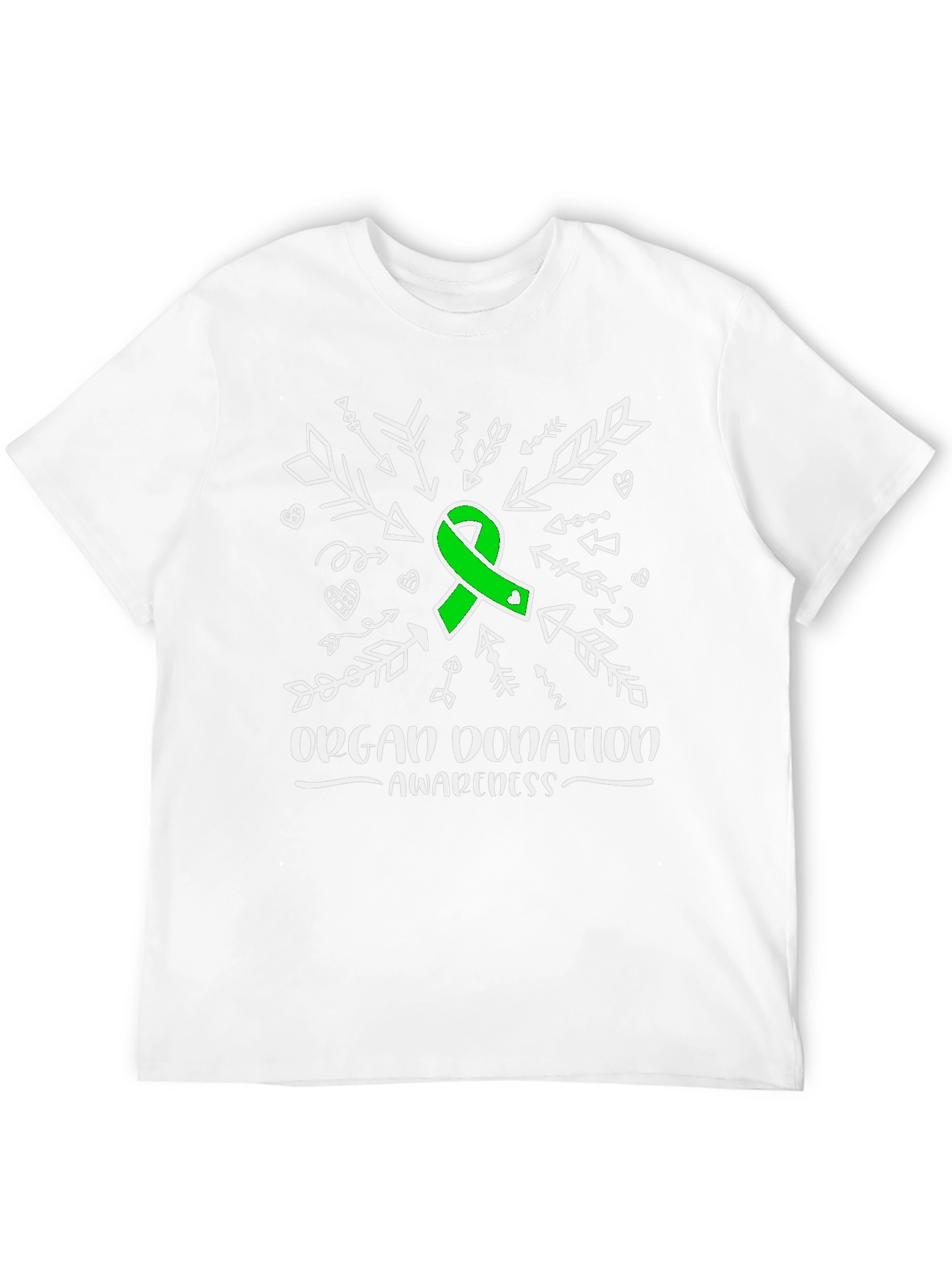 Black Organ Donation Awareness T-Shirt view 12