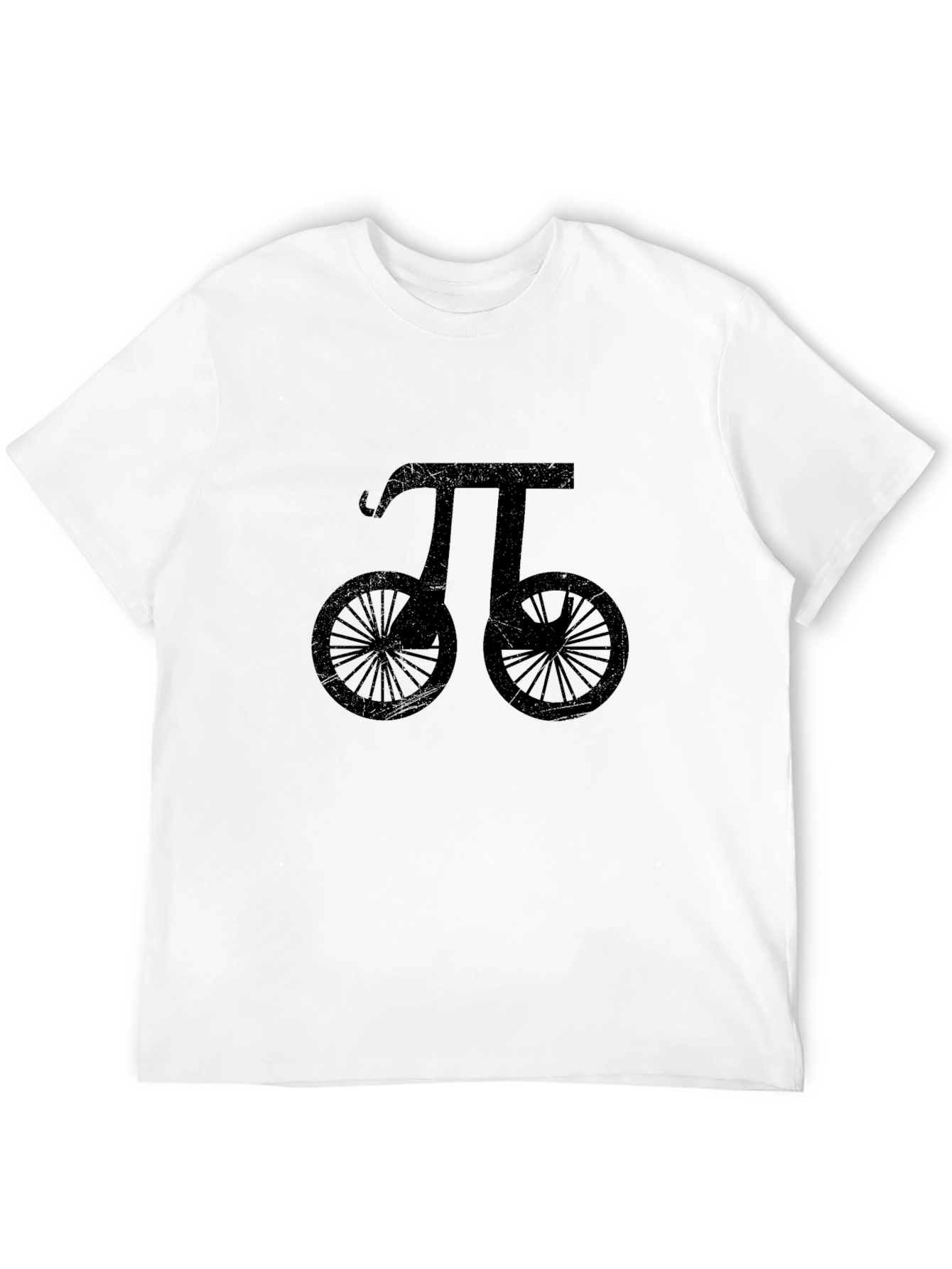 Black Pi Bike Graphic T-Shirt - Cool Math & Cycling Design view 12