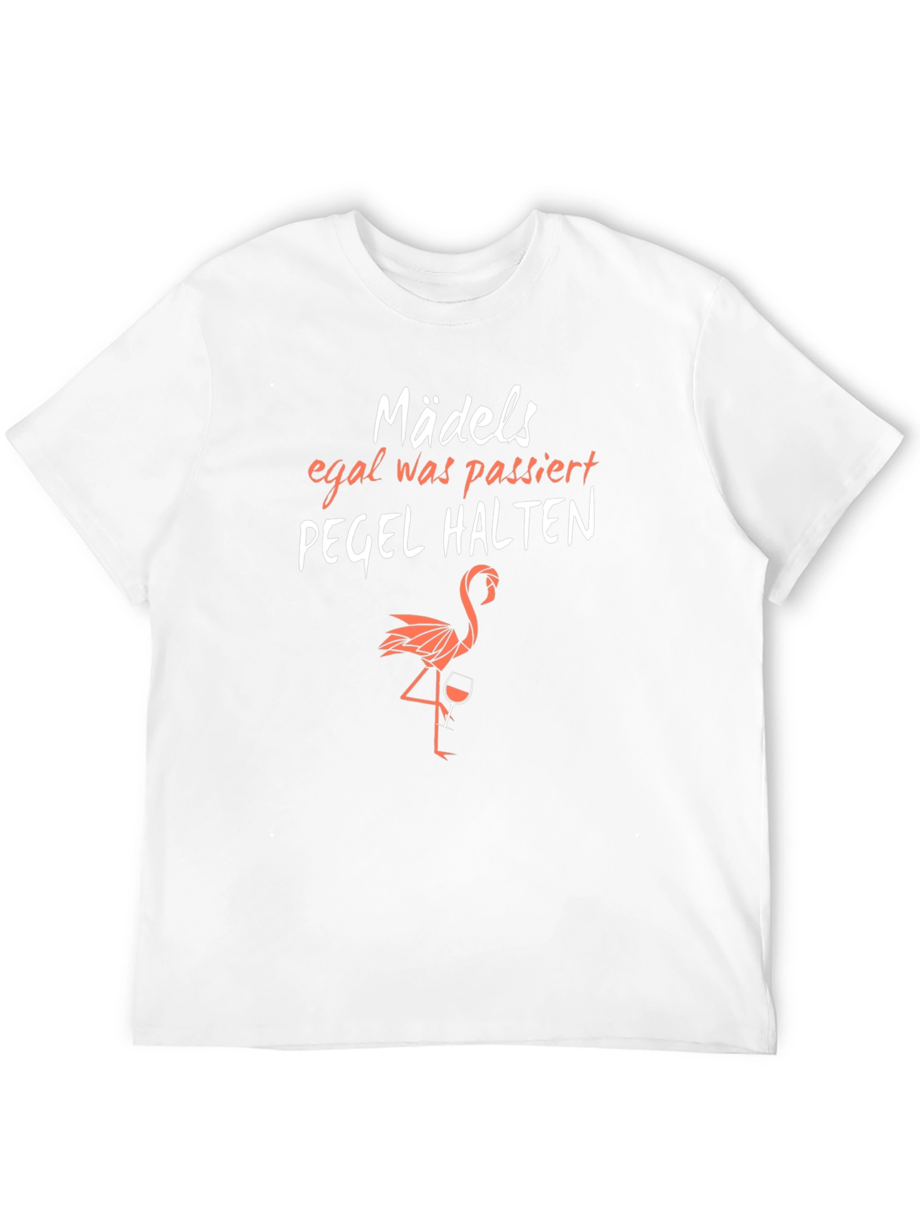 Black Funny German Flamingo T-Shirt: Pegel Halten view 12