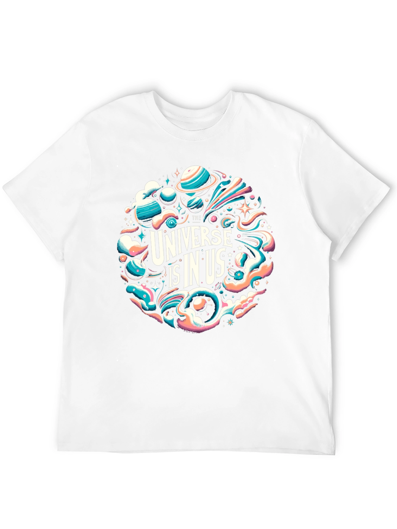 Black Universe Is In Us Graphic Tee view 12