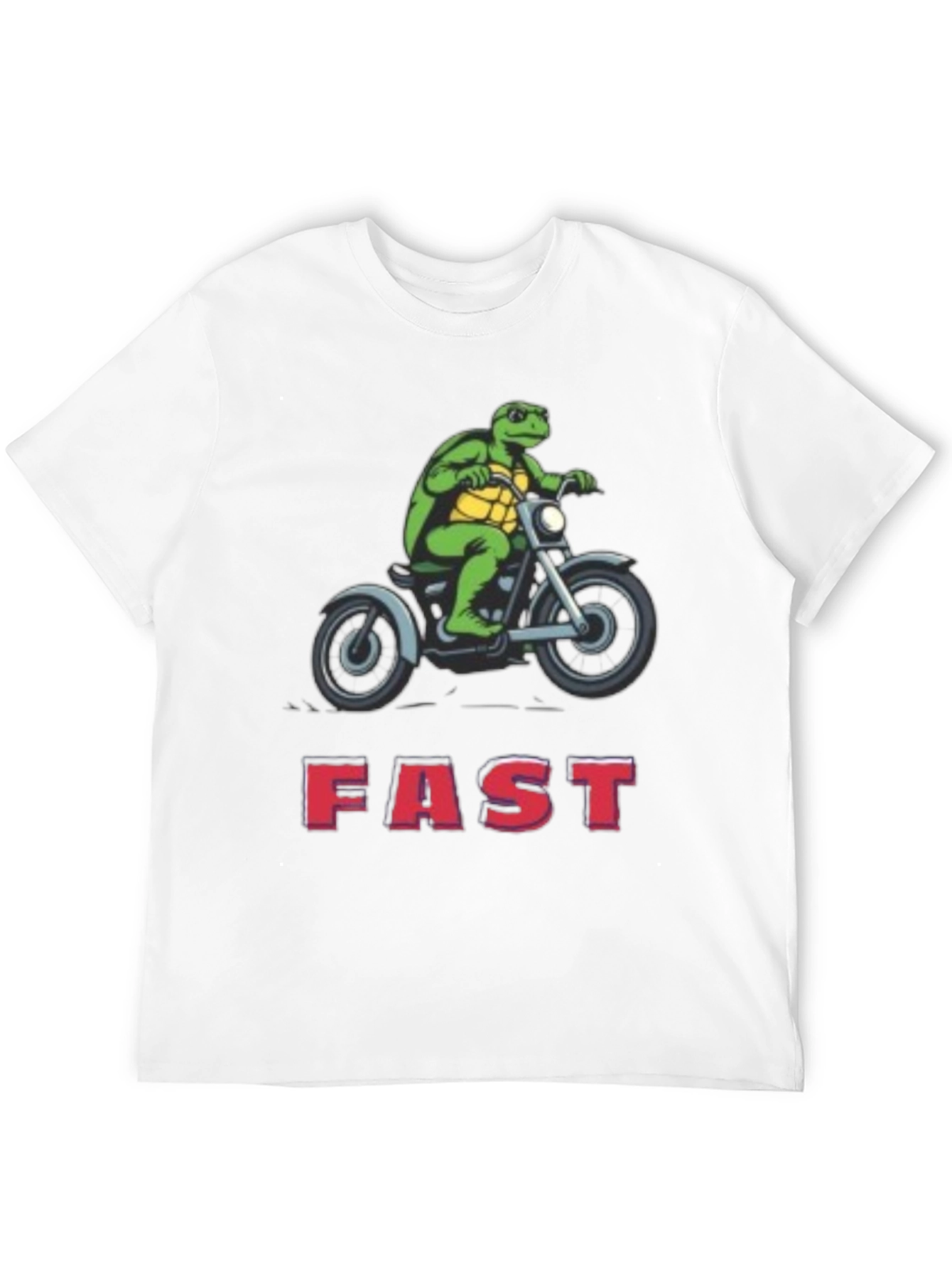 Black Turtle on Motorcycle FAST T-Shirt view 12