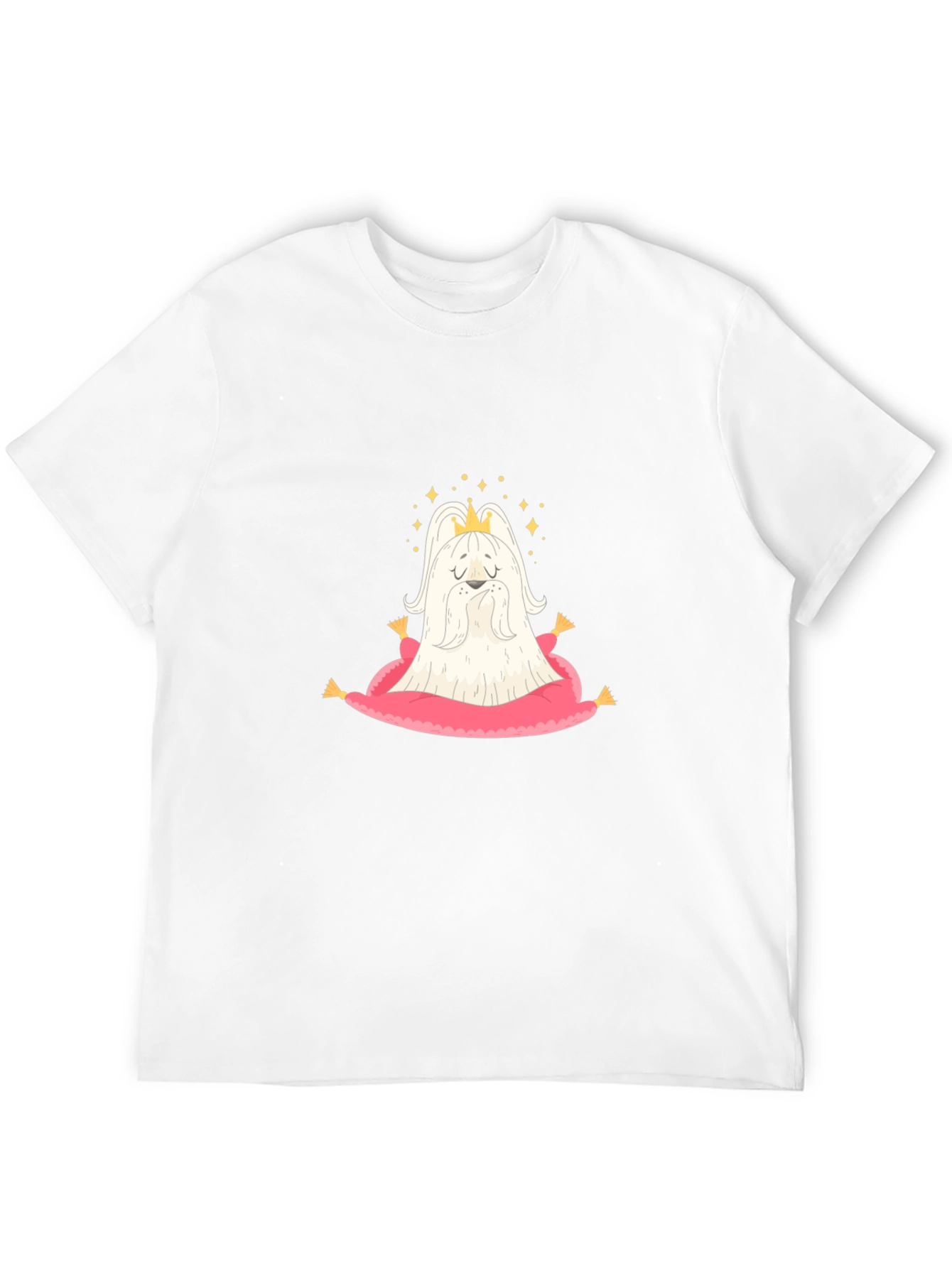 Black King Dog T-Shirt - Cute Cartoon Tee view 12