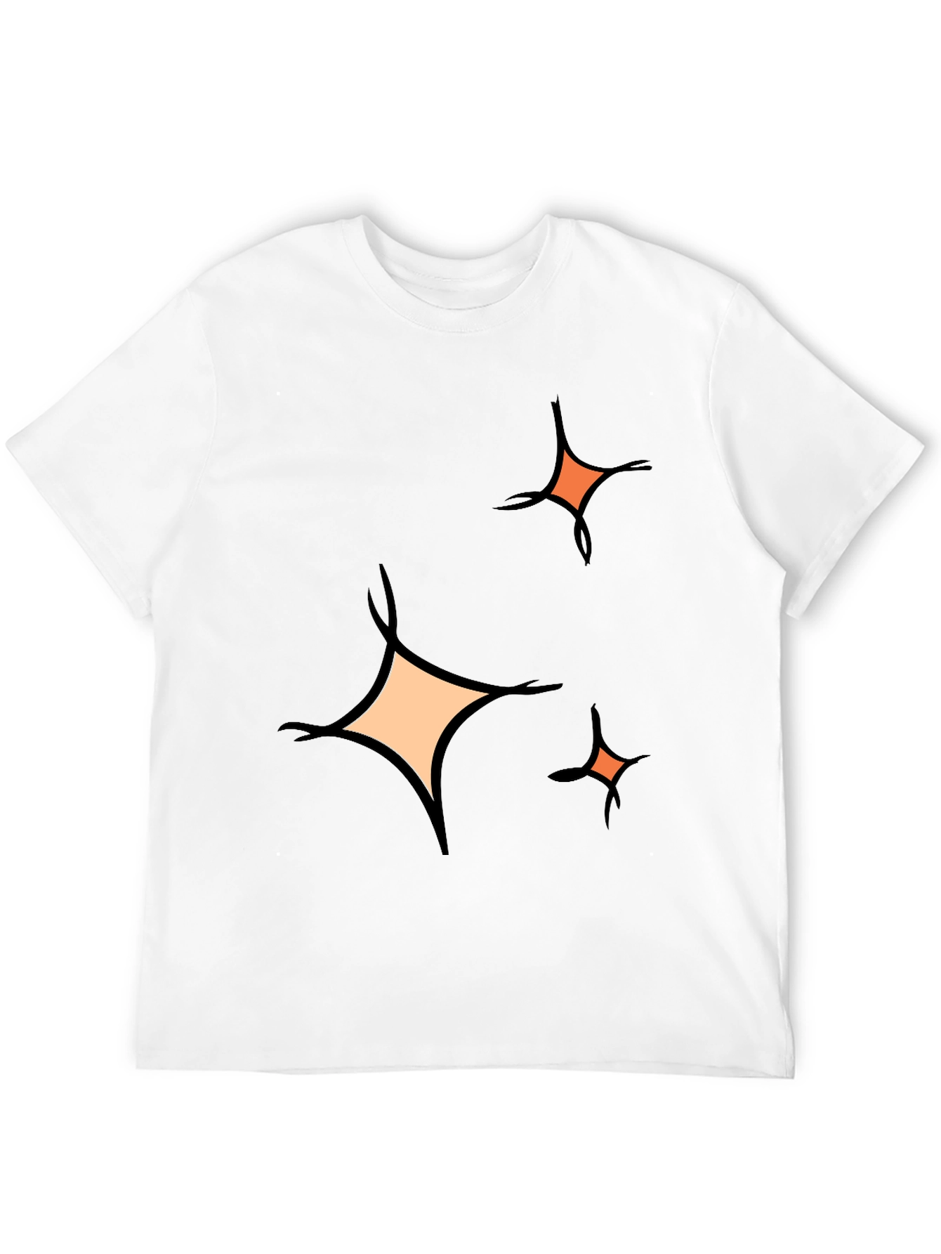 Black Sparkle Graphic Tee - Black Cotton Blend Casual view 12