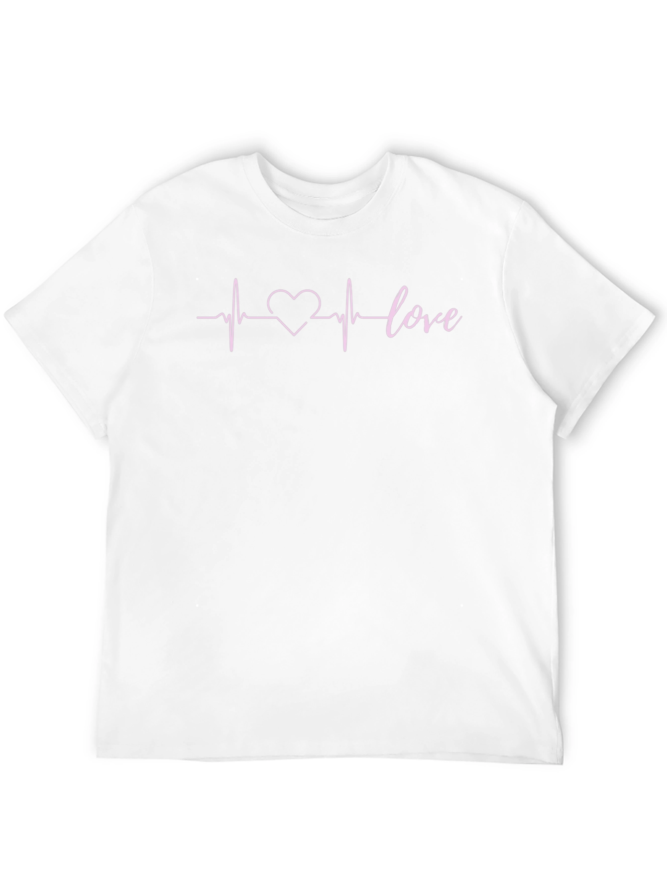 Black Love Heartbeat Graphic T-Shirt - Trendy Casual Tee view 12
